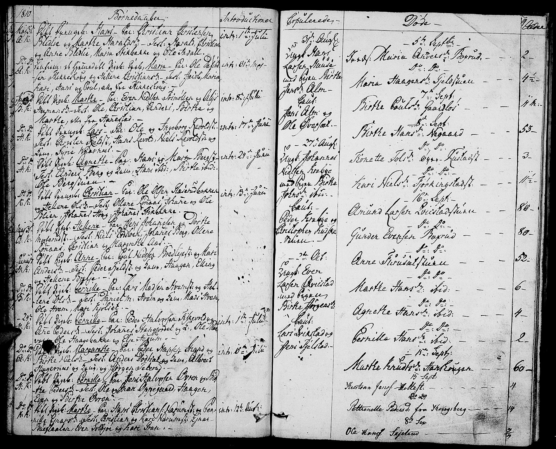 Toten prestekontor, SAH/PREST-102/H/Ha/Haa/L0008: Parish register (official) no. 8, 1809-1814, p. 14