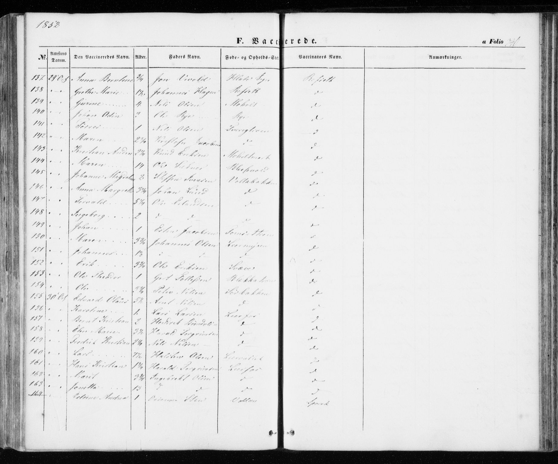 Ministerialprotokoller, klokkerbøker og fødselsregistre - Sør-Trøndelag, SAT/A-1456/606/L0291: Parish register (official) no. 606A06, 1848-1856, p. 340