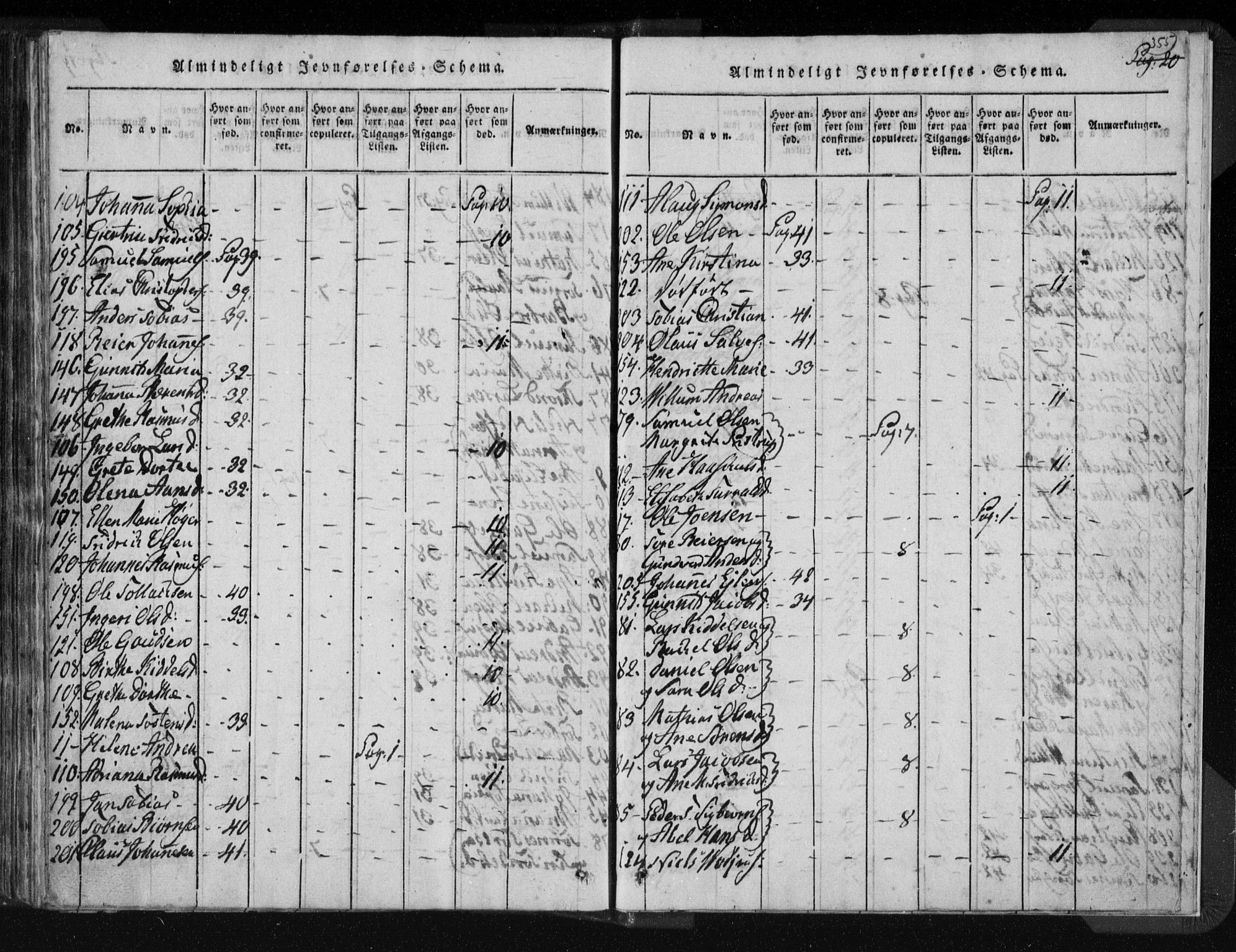 Kvinesdal sokneprestkontor, AV/SAK-1111-0026/F/Fa/Fab/L0003: Parish register (official) no. A 3, 1815-1829, p. 355