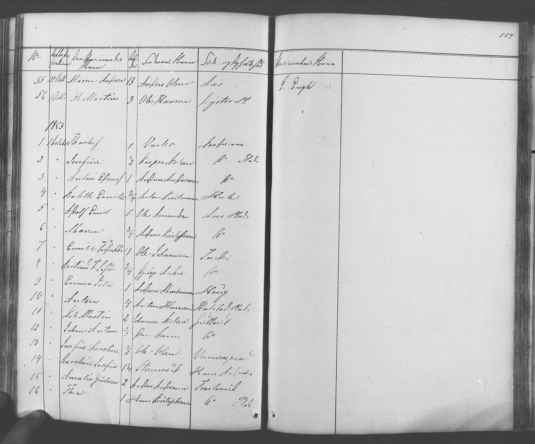 Ås prestekontor Kirkebøker, SAO/A-10894/F/Fa/L0006: Parish register (official) no. I 6, 1841-1853, p. 556-557