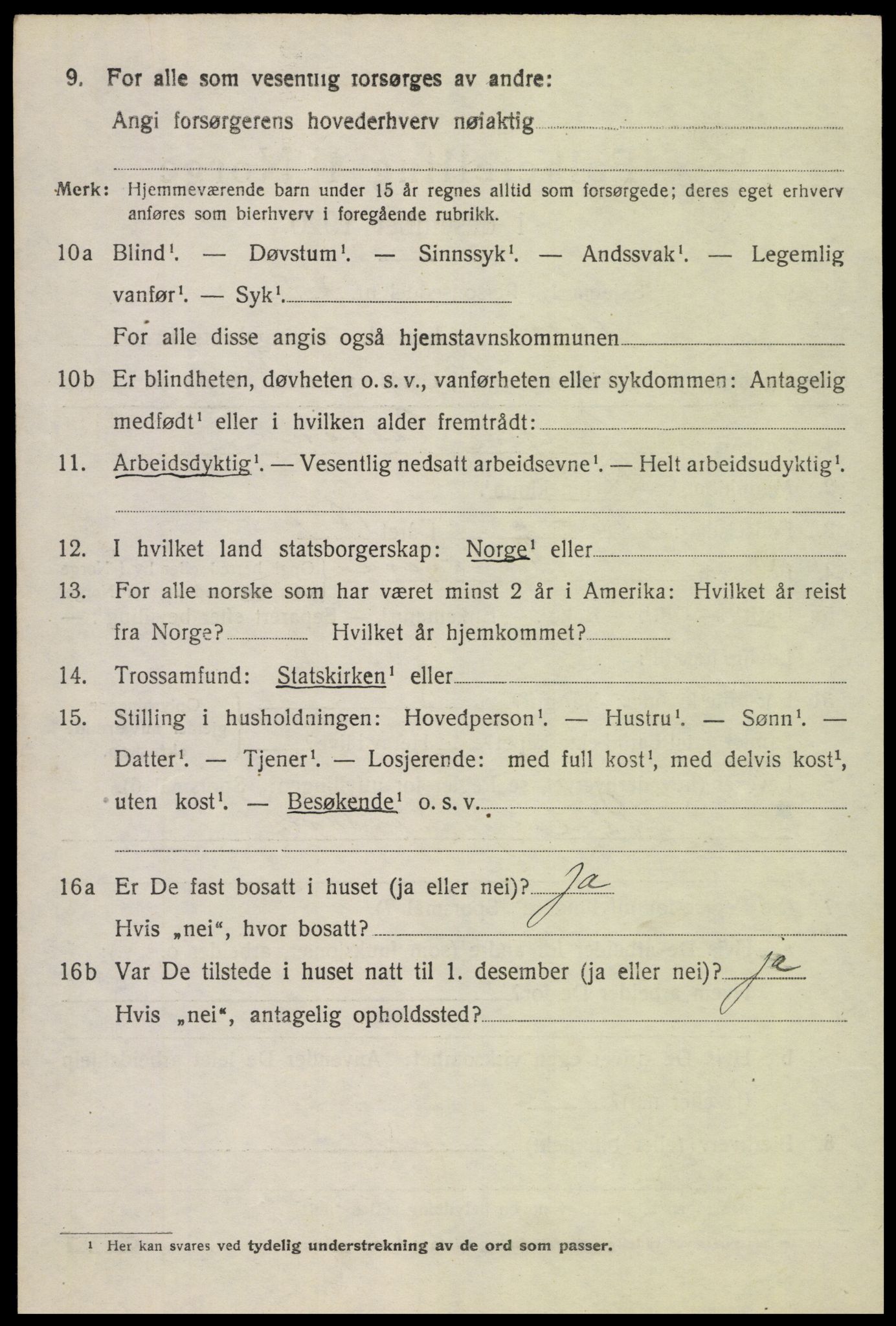 SAH, 1920 census for Fåberg, 1920, p. 3455