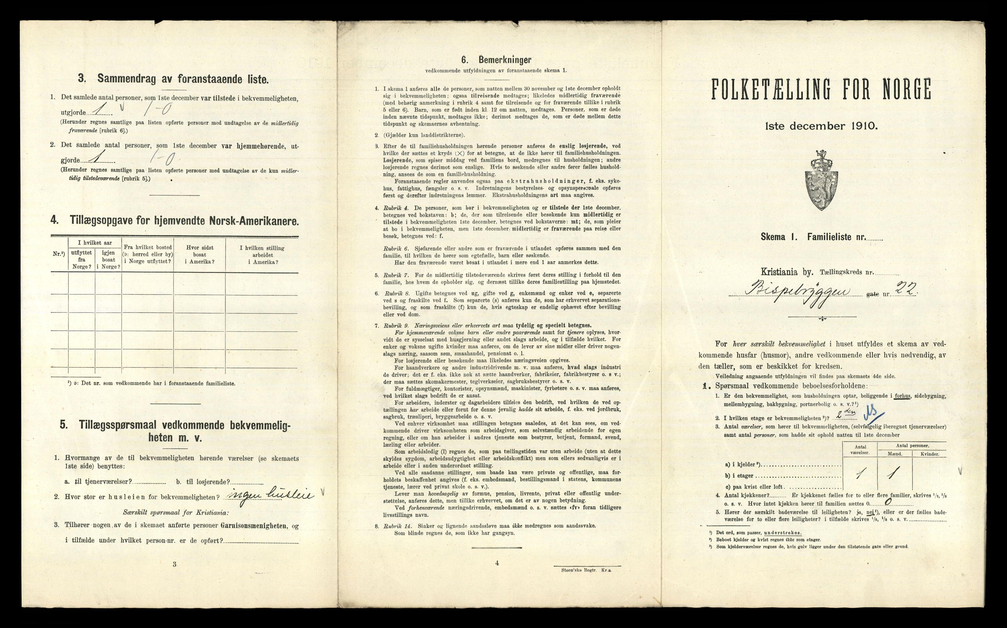 RA, 1910 census for Kristiania, 1910, p. 6039