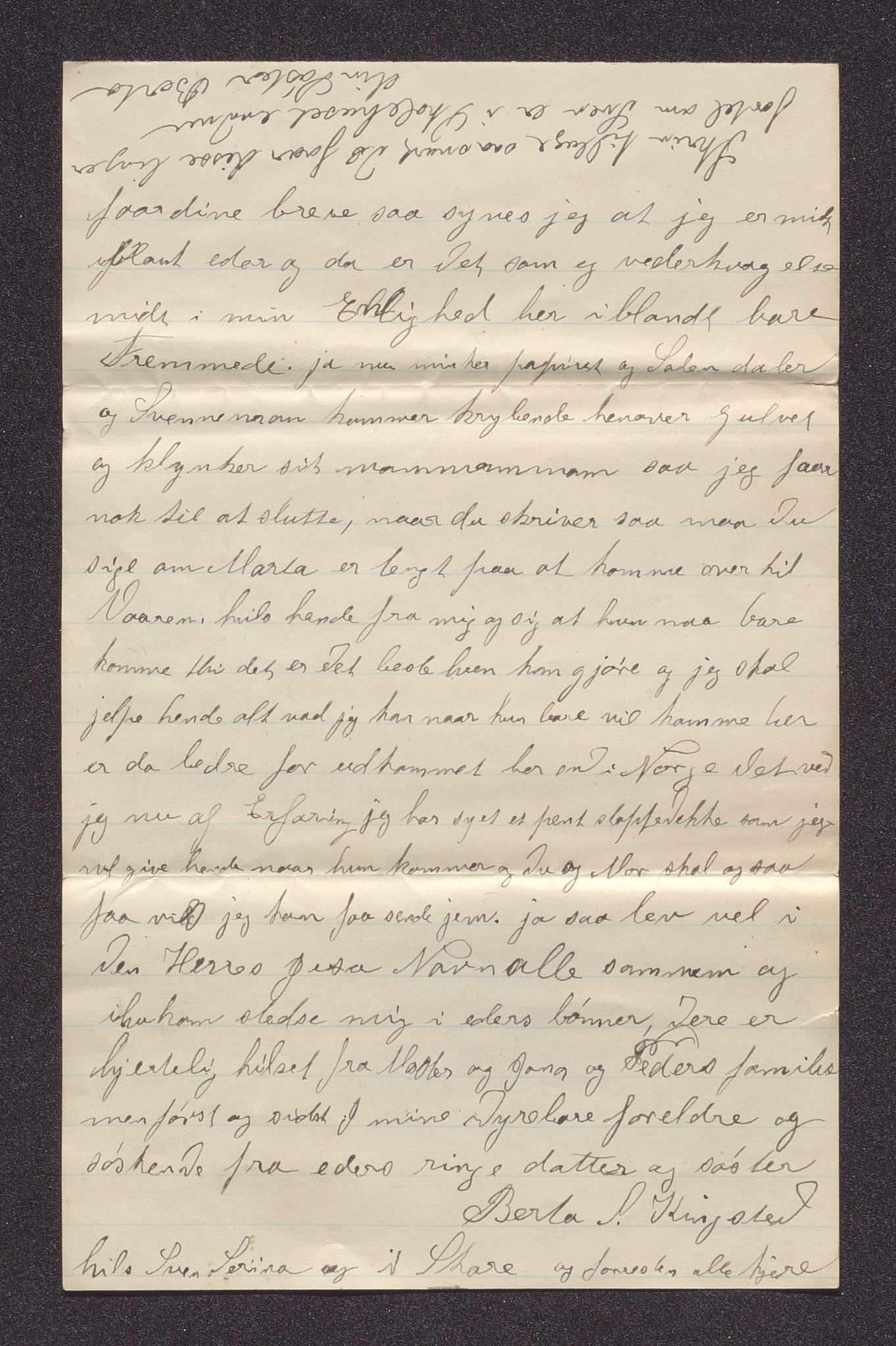 Pa 0273 - Amerikabrev fra Bjøravågen, AV/SAST-A-100411/Y/Ya/L0001: Brev, 1871-1930, p. 19