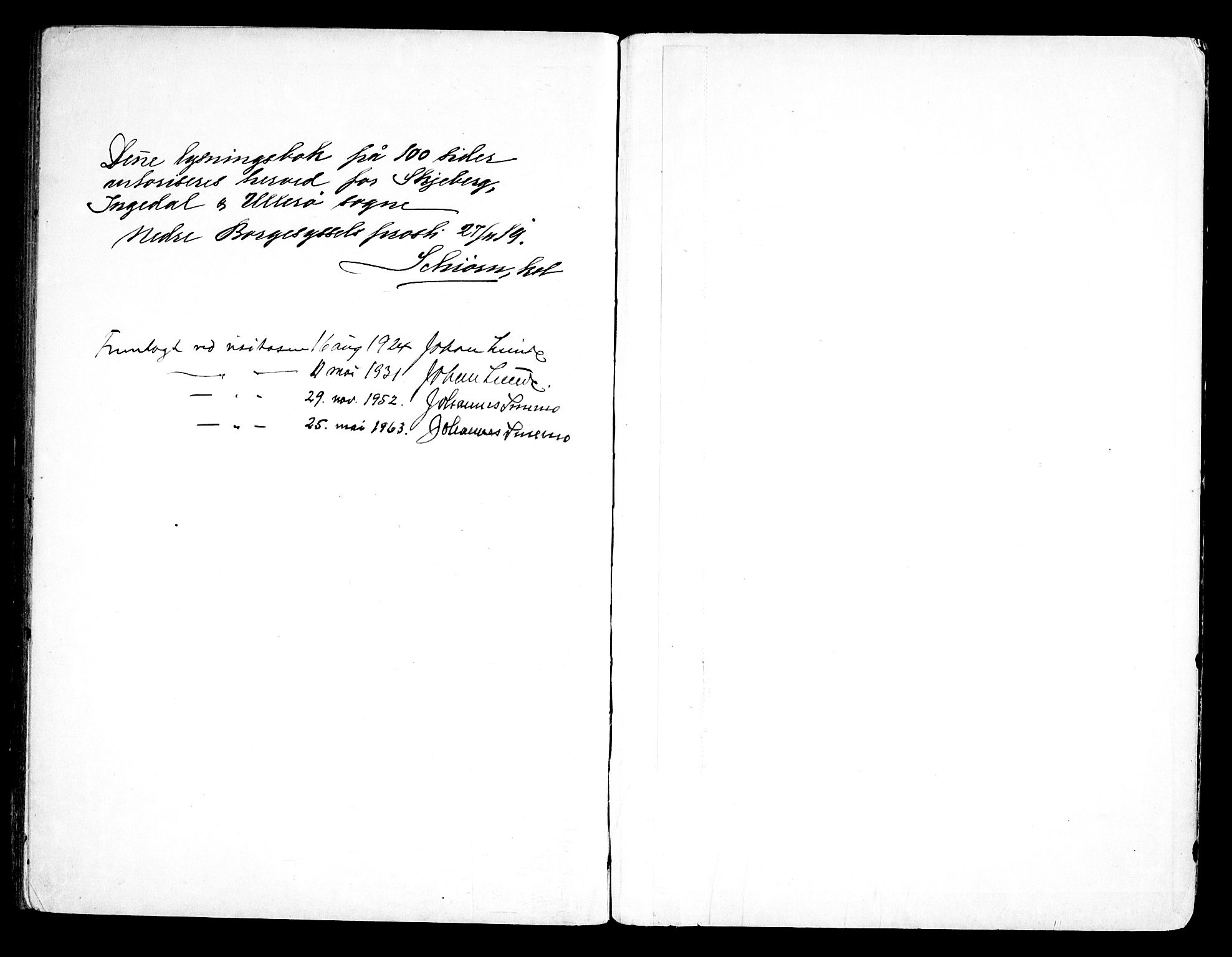 Skjeberg prestekontor Kirkebøker, AV/SAO-A-10923/H/Ha/L0002: Banns register no. I 2, 1919-1957