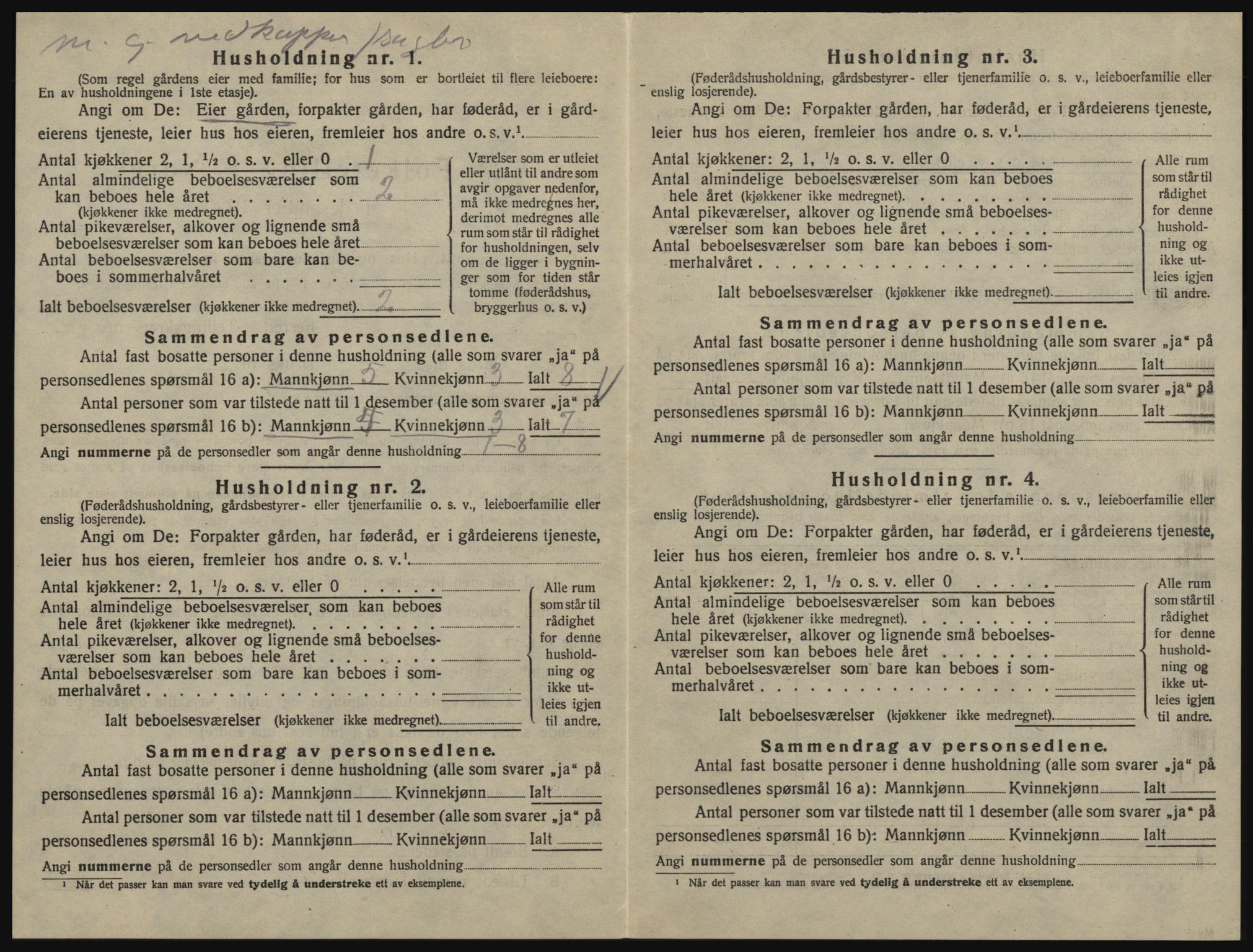 SAO, 1920 census for Glemmen, 1920, p. 1858