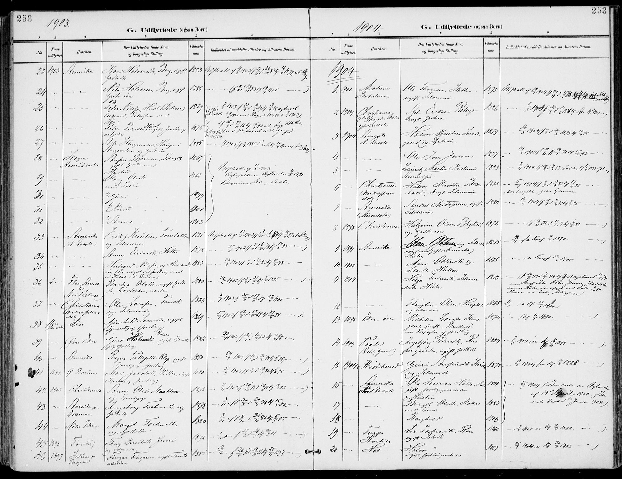 Gol kirkebøker, AV/SAKO-A-226/F/Fa/L0006: Parish register (official) no. I 6, 1901-1918, p. 253