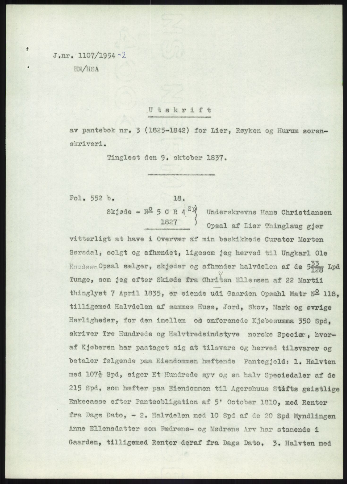 Statsarkivet i Kongsberg, SAKO/A-0001, 1954-1955, p. 128