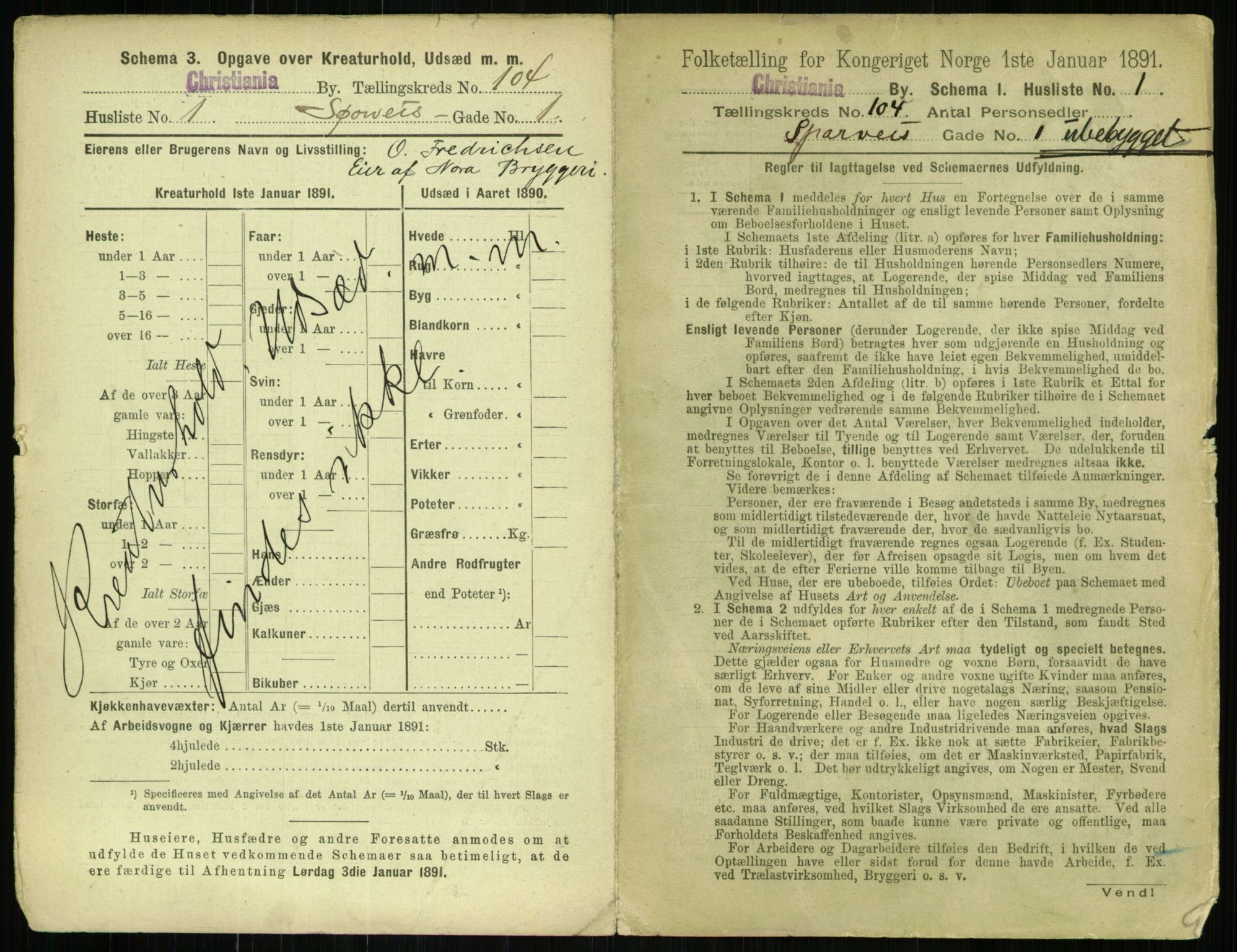 RA, 1891 census for 0301 Kristiania, 1891, p. 52212