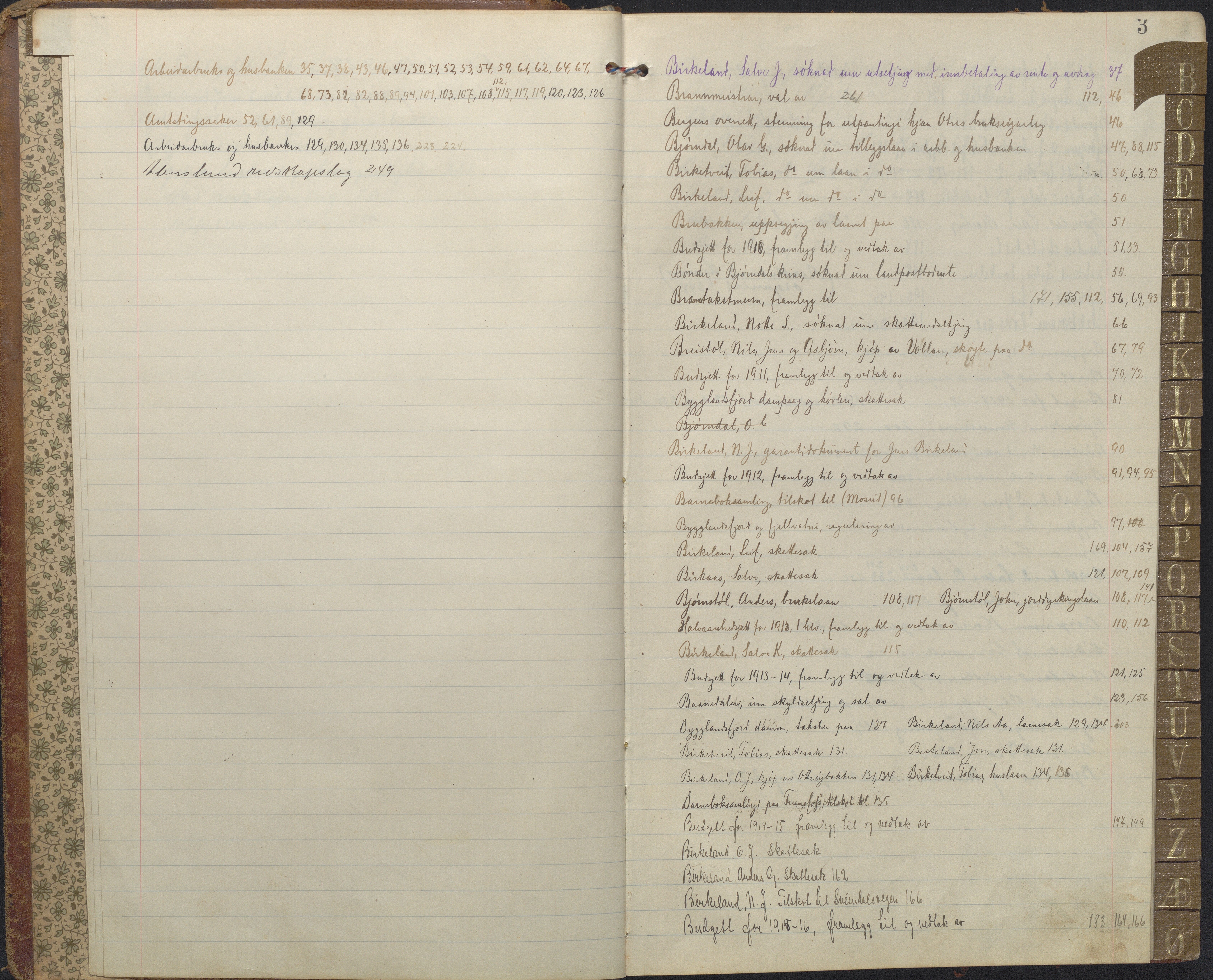 Hornnes kommune, Kommunestyret, AAKS/KA0936-121/A1/L0005: Møtebok, 1905-1919, p. 3