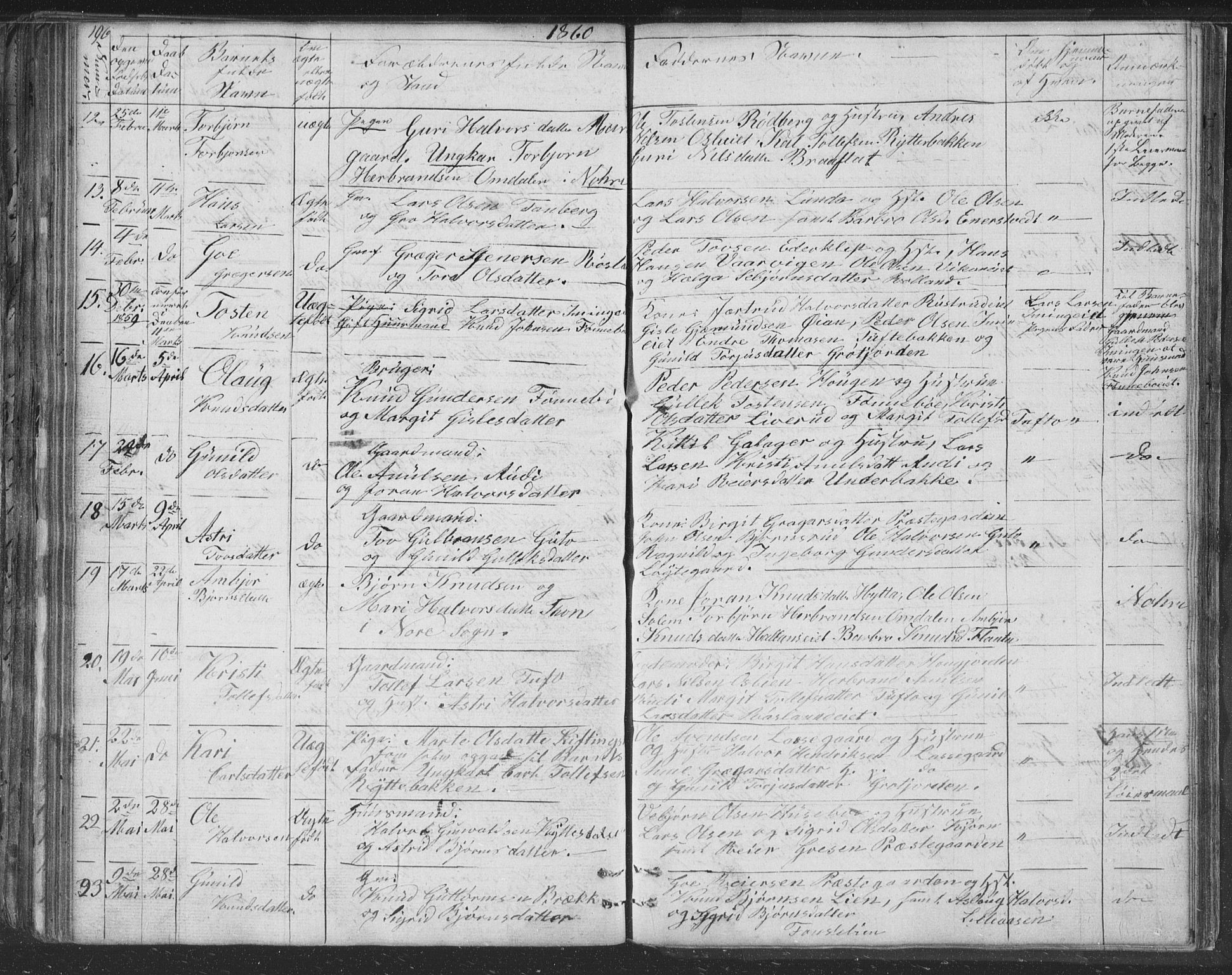 Nore kirkebøker, AV/SAKO-A-238/F/Fc/L0002: Parish register (official) no. III 2, 1836-1861, p. 196