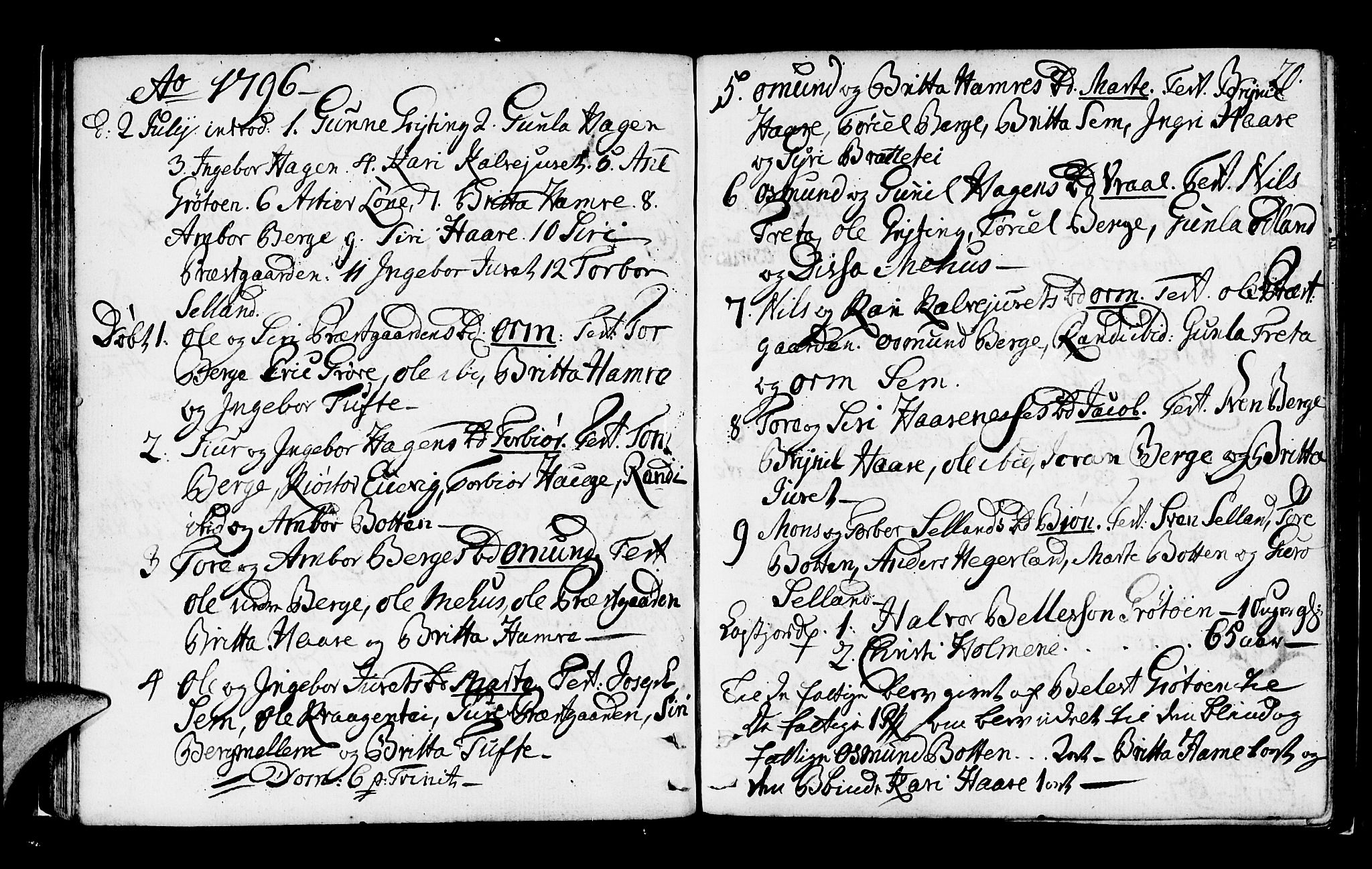 Røldal sokneprestembete, SAB/A-100247: Parish register (official) no. A 1, 1780-1816, p. 20