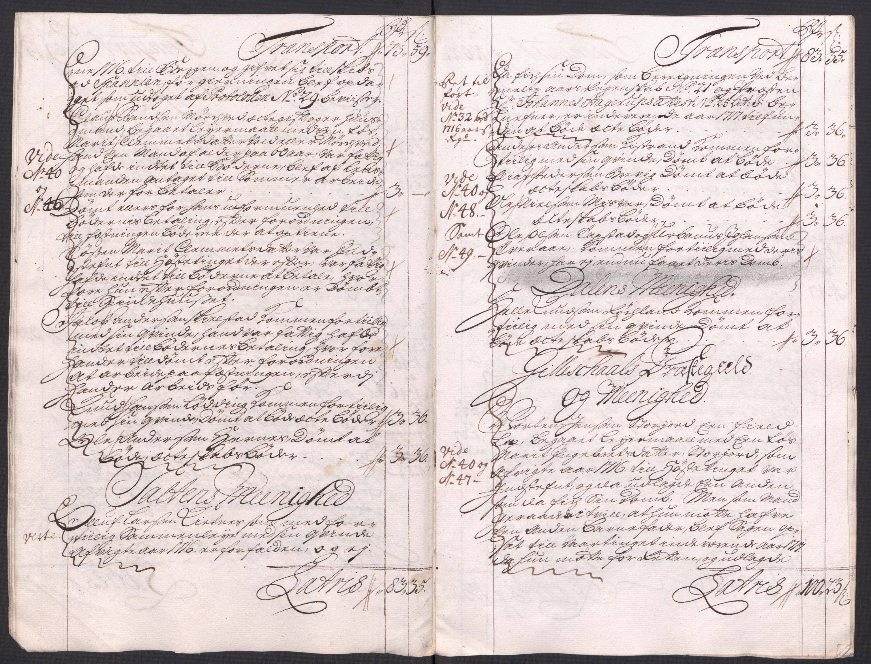 Rentekammeret inntil 1814, Reviderte regnskaper, Fogderegnskap, AV/RA-EA-4092/R66/L4587: Fogderegnskap Salten, 1717, p. 296