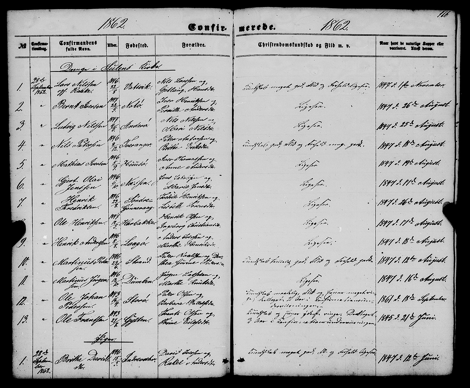 Gulen sokneprestembete, AV/SAB-A-80201/H/Haa/Haaa/L0022: Parish register (official) no. A 22, 1859-1869, p. 116