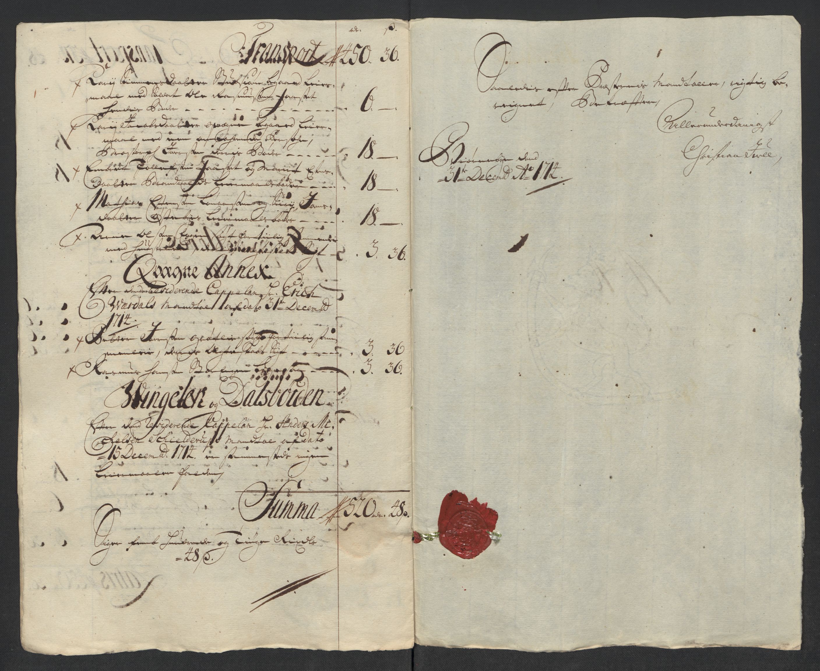 Rentekammeret inntil 1814, Reviderte regnskaper, Fogderegnskap, AV/RA-EA-4092/R13/L0852: Fogderegnskap Solør, Odal og Østerdal, 1714, p. 197