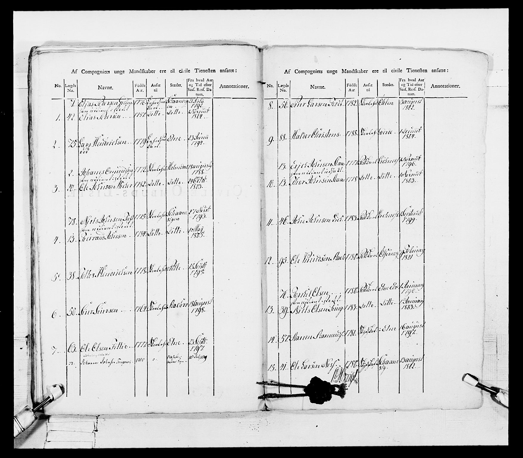 Generalitets- og kommissariatskollegiet, Det kongelige norske kommissariatskollegium, AV/RA-EA-5420/E/Eh/L0109: Vesterlenske nasjonale infanteriregiment, 1806, p. 85