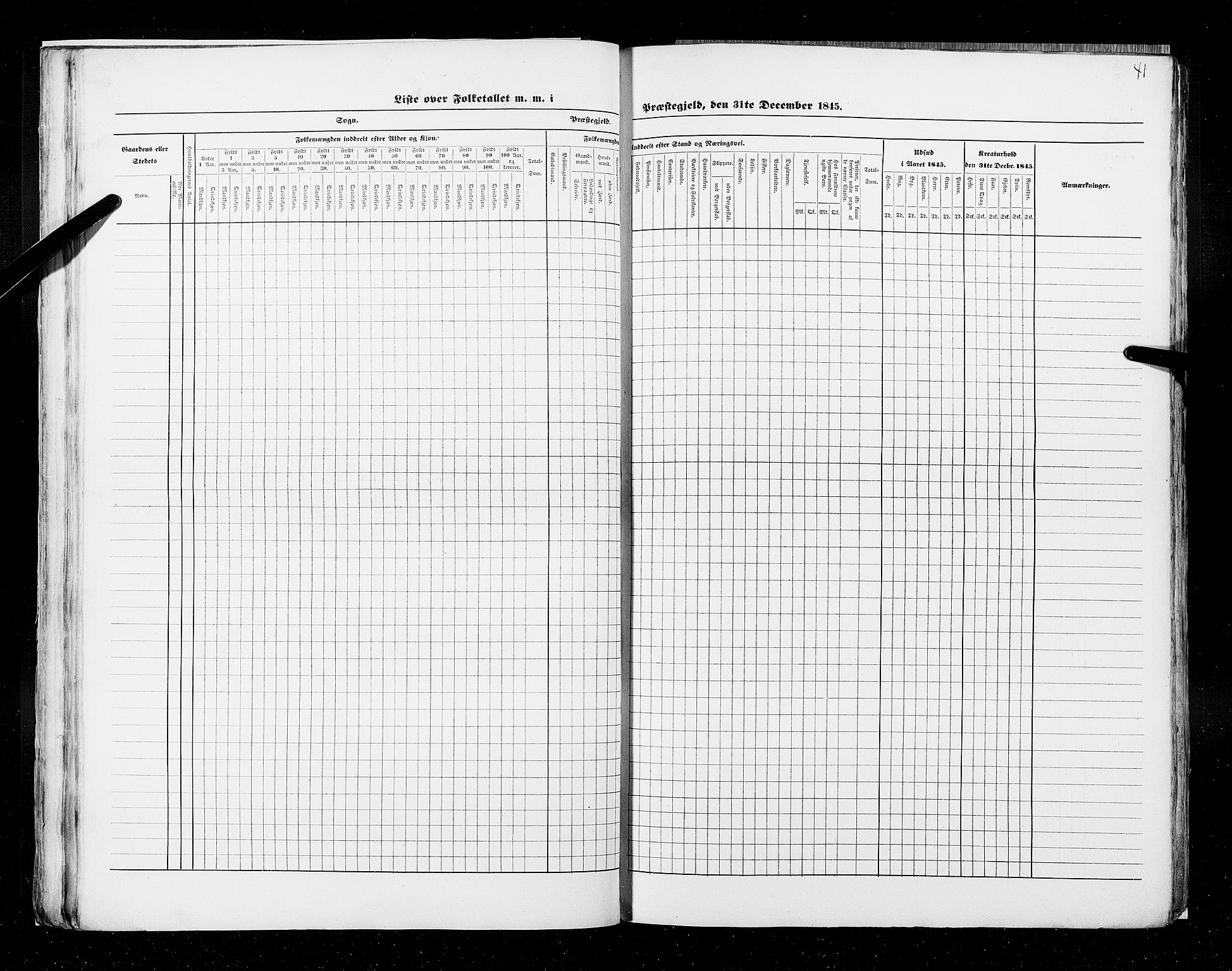 RA, Census 1845, vol. 9A: Nordre Trondhjems amt, 1845, p. 41