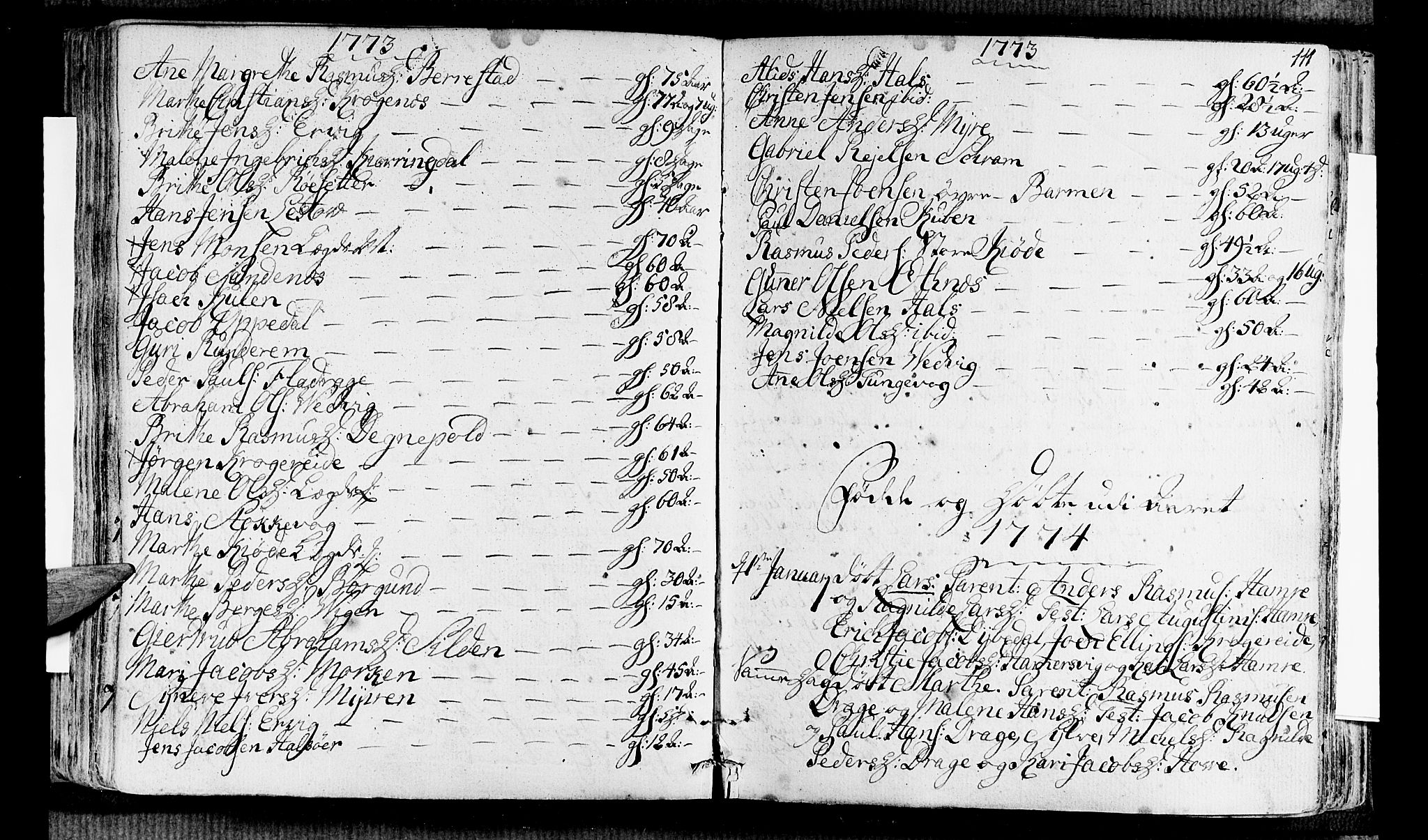 Selje sokneprestembete, AV/SAB-A-99938/H/Ha/Haa/Haaa: Parish register (official) no. A 5, 1760-1782, p. 111