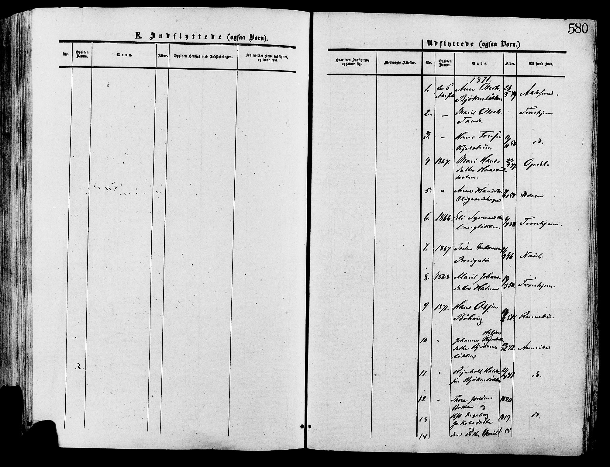 Lesja prestekontor, AV/SAH-PREST-068/H/Ha/Haa/L0008: Parish register (official) no. 8, 1854-1880, p. 580