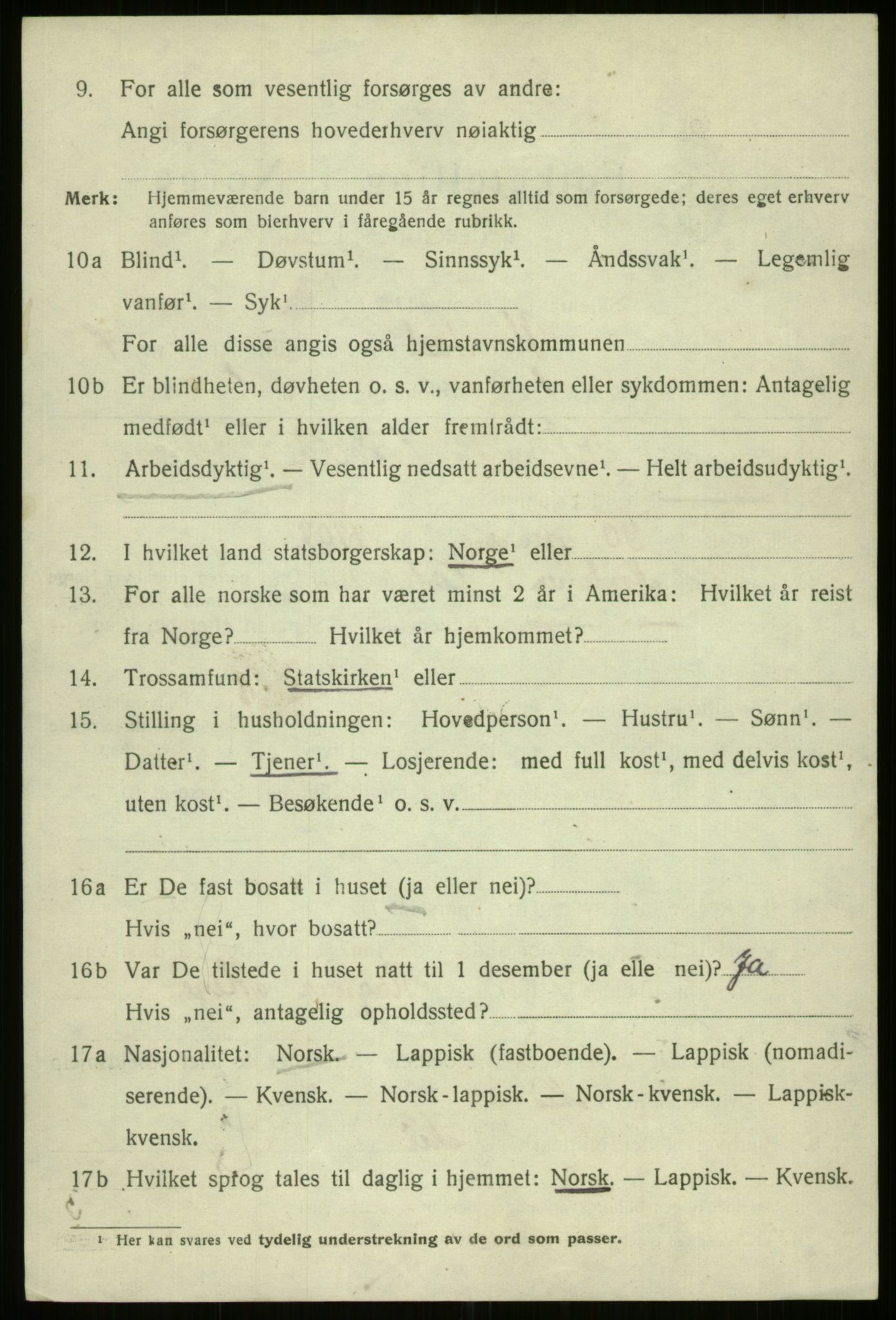 SATØ, 1920 census for Harstad, 1920, p. 8357