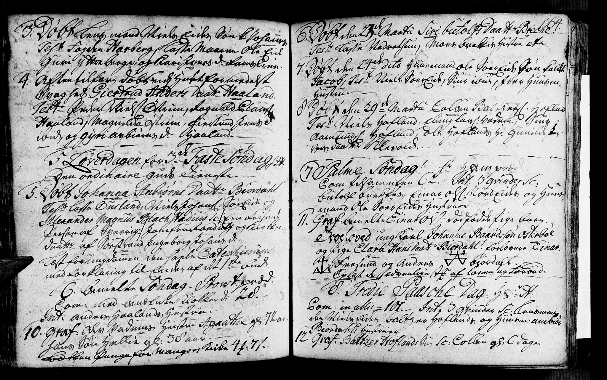 Vik sokneprestembete, AV/SAB-A-81501/H/Haa/Haaa/L0002: Parish register (official) no. A 2 / 3, 1740-1755, p. 164