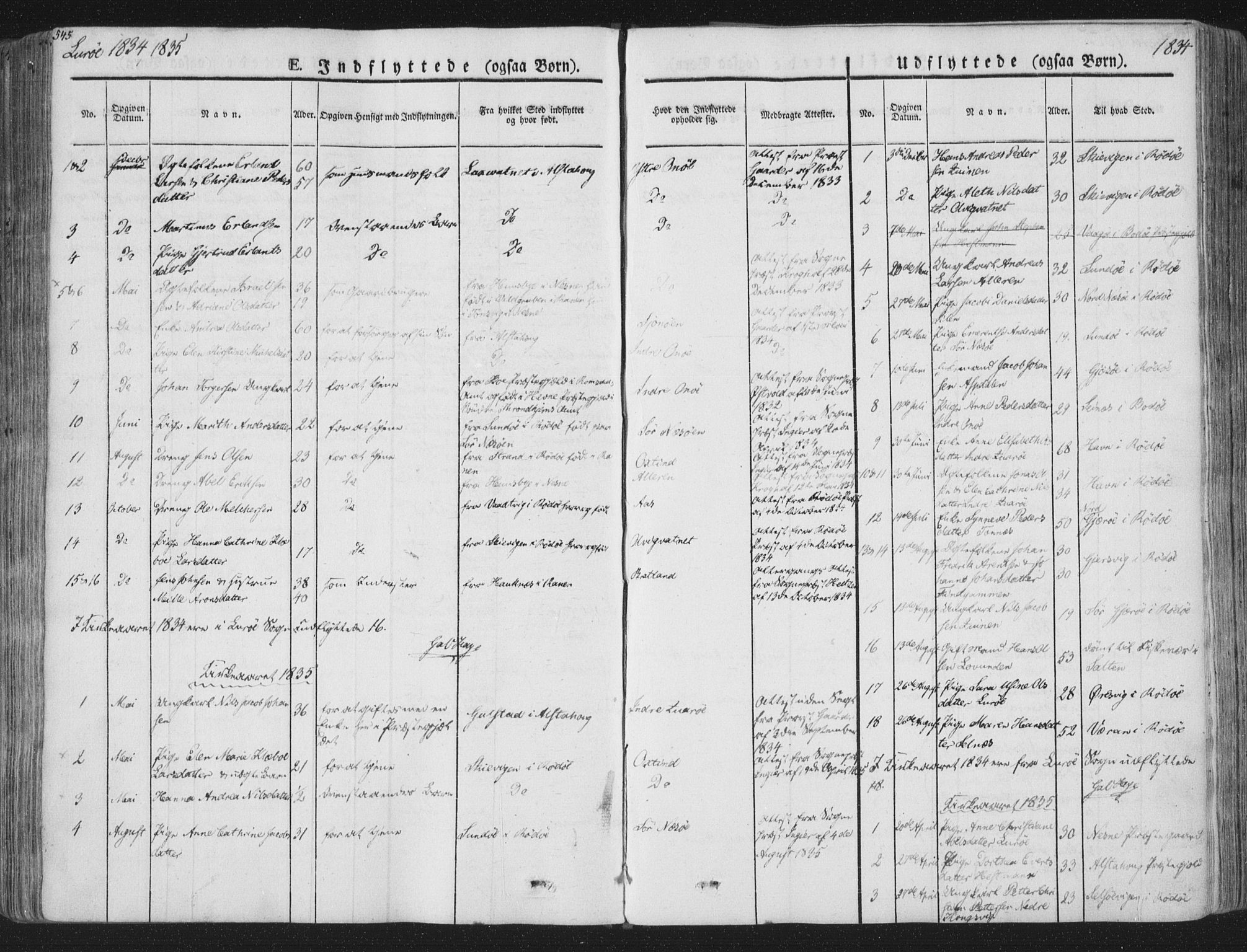 Ministerialprotokoller, klokkerbøker og fødselsregistre - Nordland, SAT/A-1459/839/L0566: Parish register (official) no. 839A03, 1825-1862, p. 545
