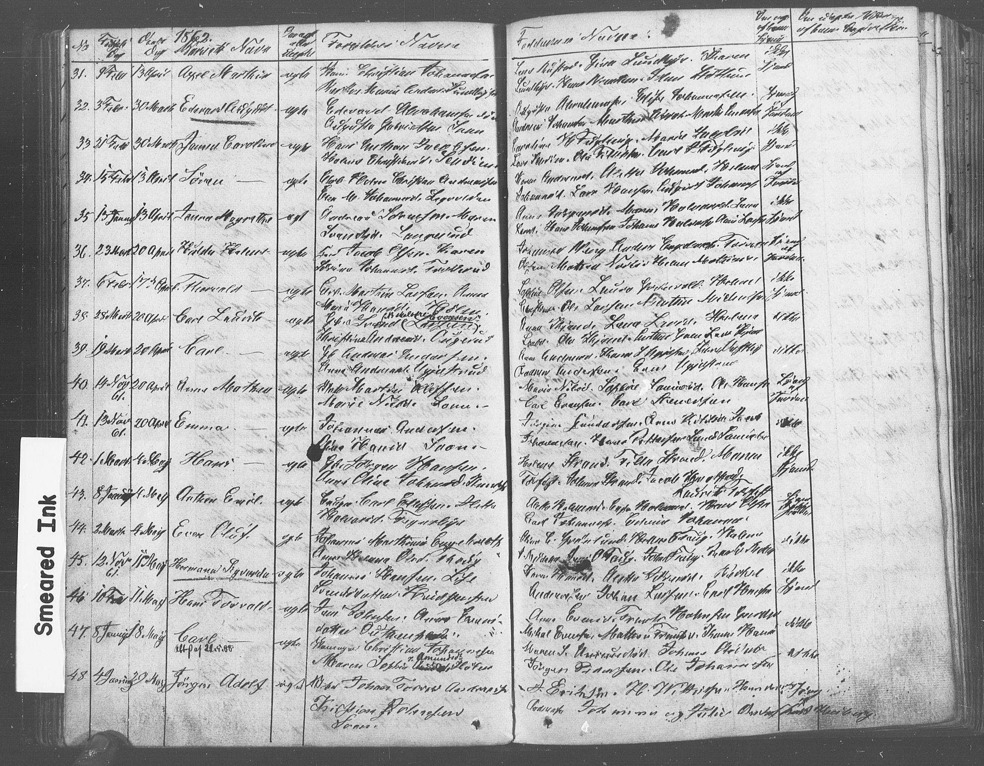 Vestby prestekontor Kirkebøker, AV/SAO-A-10893/F/Fa/L0007: Parish register (official) no. I 7, 1850-1862, p. 79