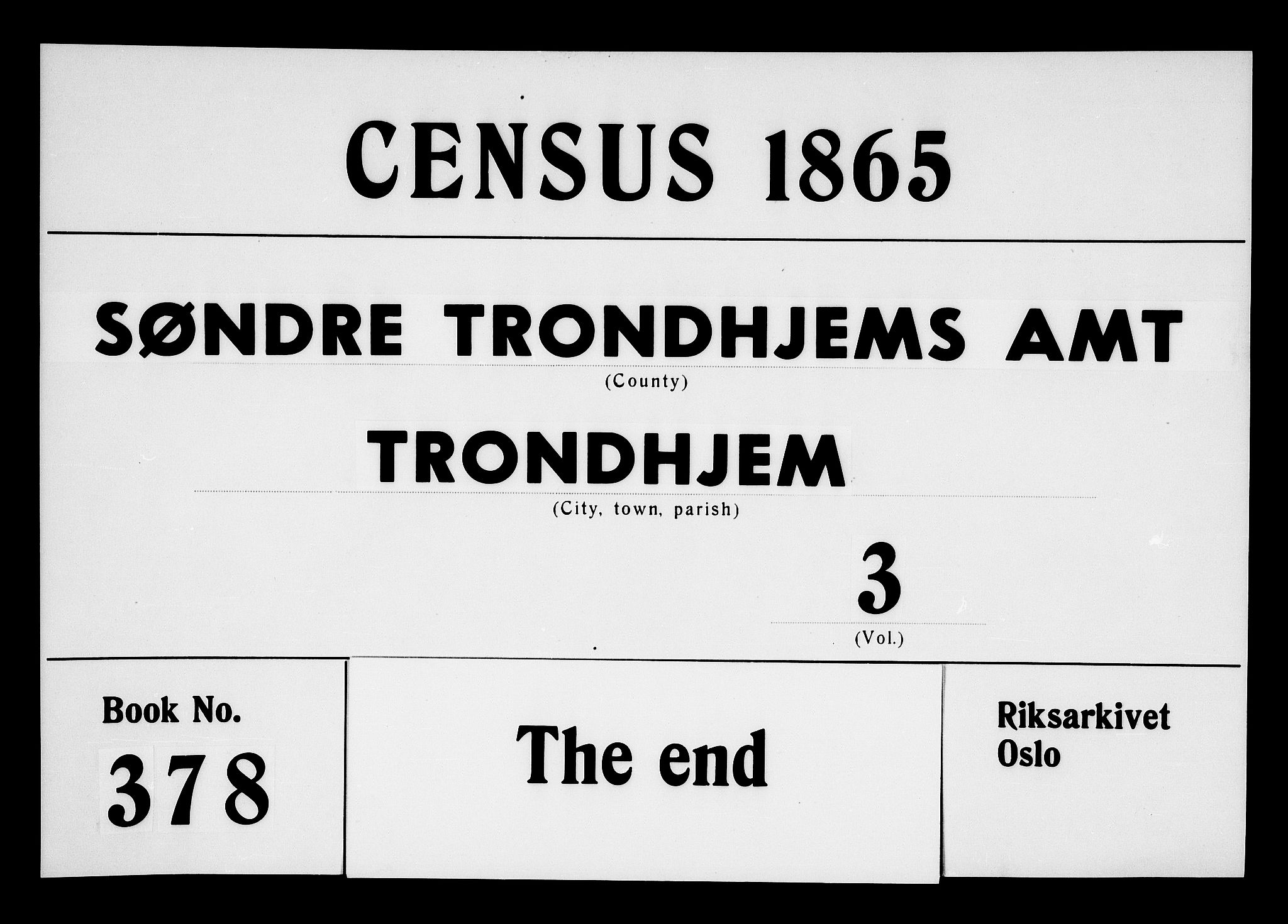 RA, 1865 census for Trondheim, 1865, p. 1549