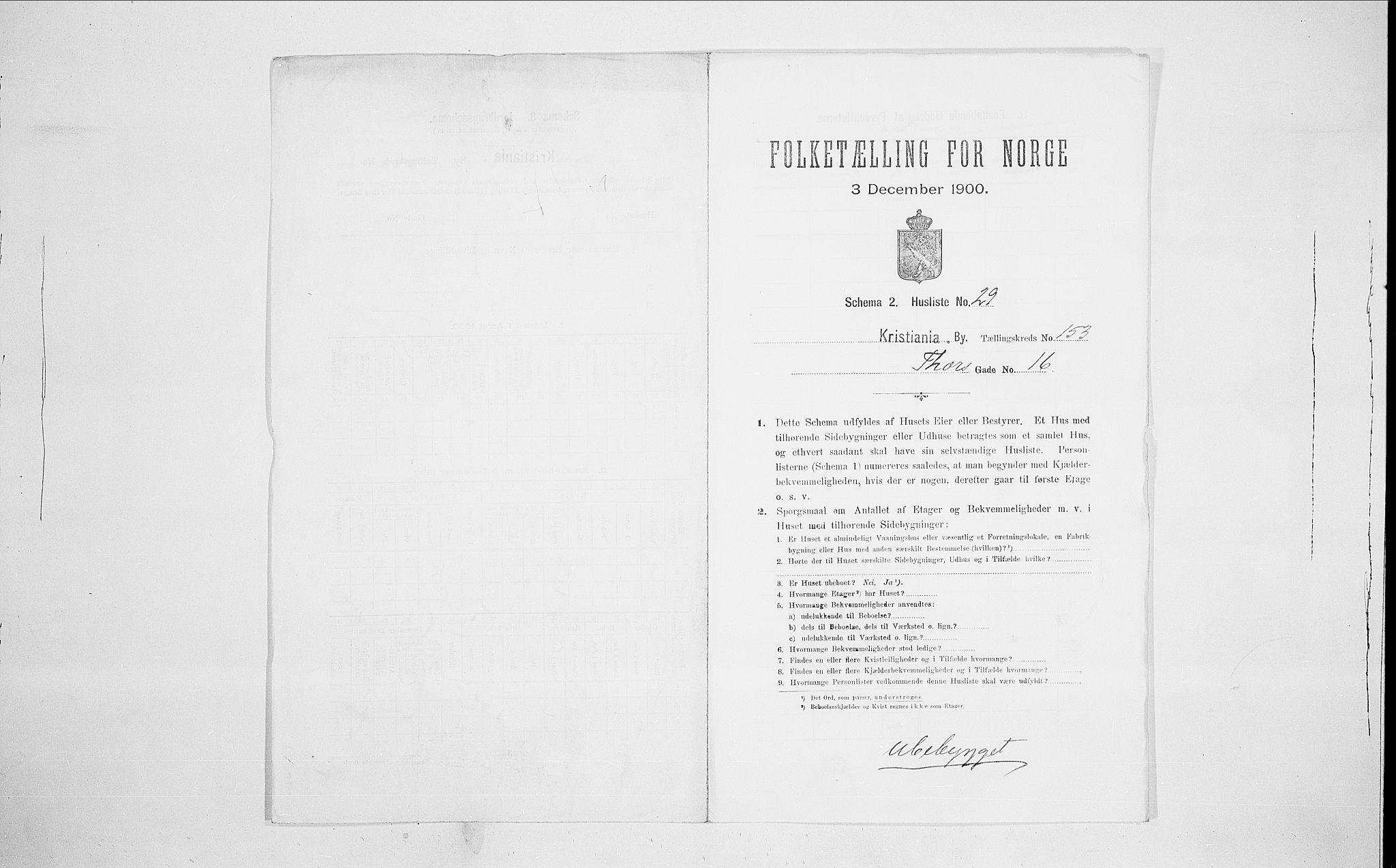 SAO, 1900 census for Kristiania, 1900, p. 97891