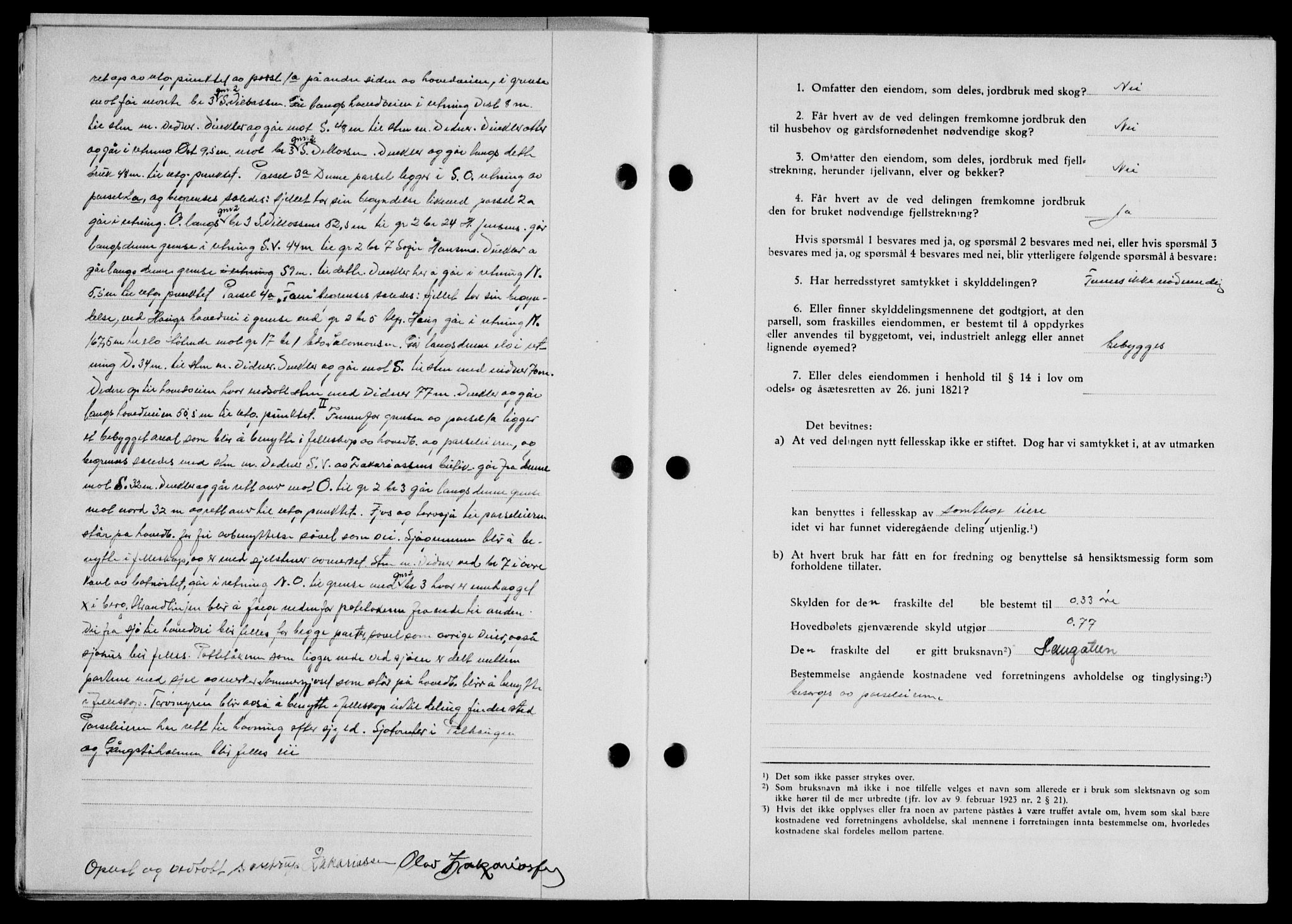 Lofoten sorenskriveri, SAT/A-0017/1/2/2C/L0013a: Mortgage book no. 13a, 1944-1946, Diary no: : 1365/1944