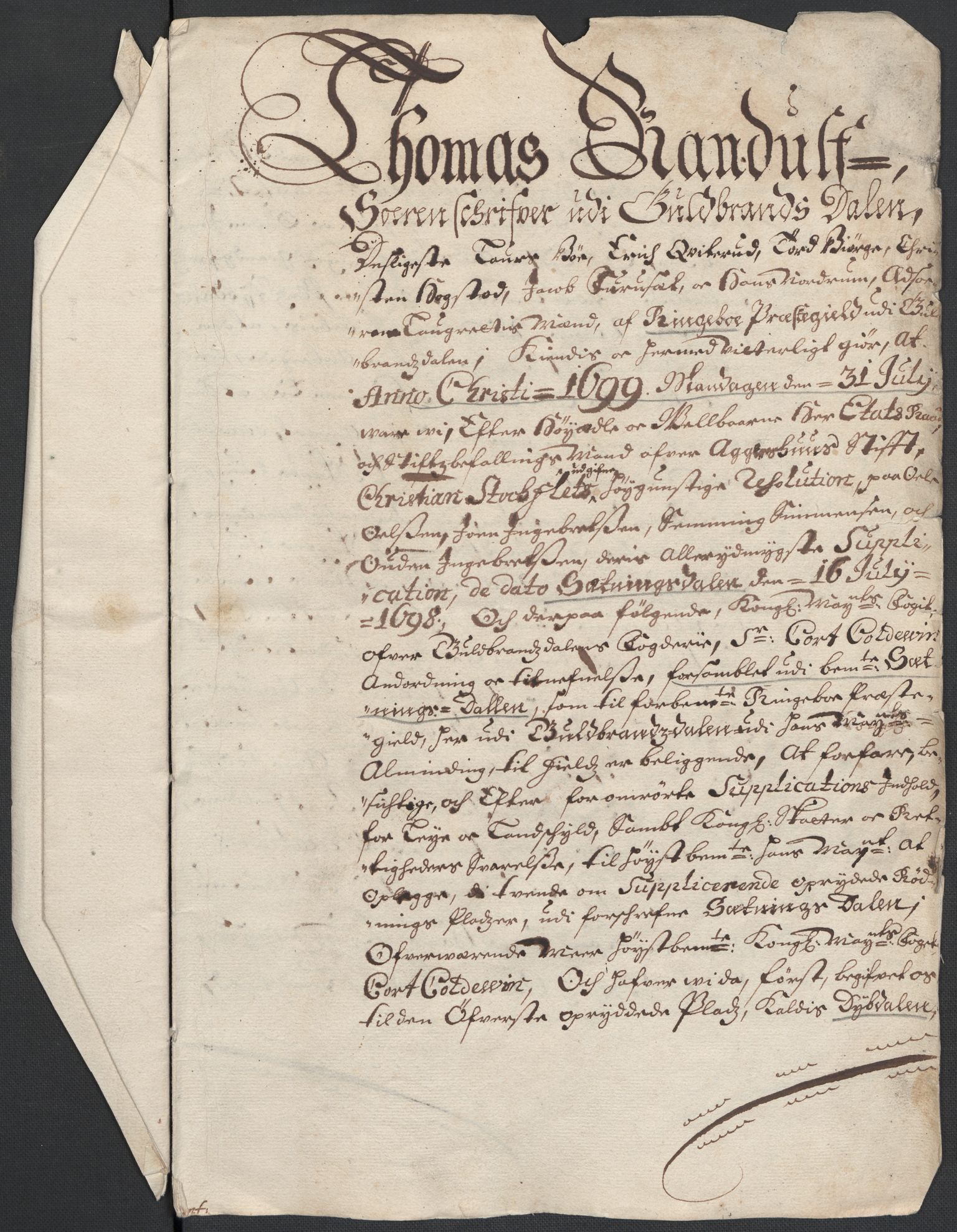 Rentekammeret inntil 1814, Reviderte regnskaper, Fogderegnskap, AV/RA-EA-4092/R17/L1173: Fogderegnskap Gudbrandsdal, 1700, p. 34