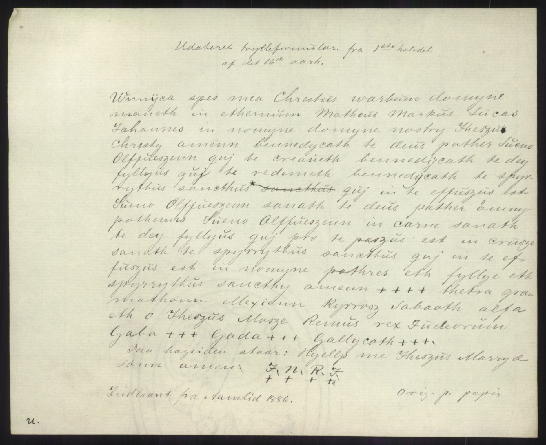 Samlinger til kildeutgivelse, Diplomavskriftsamlingen, AV/RA-EA-4053/H/Ha, p. 1007