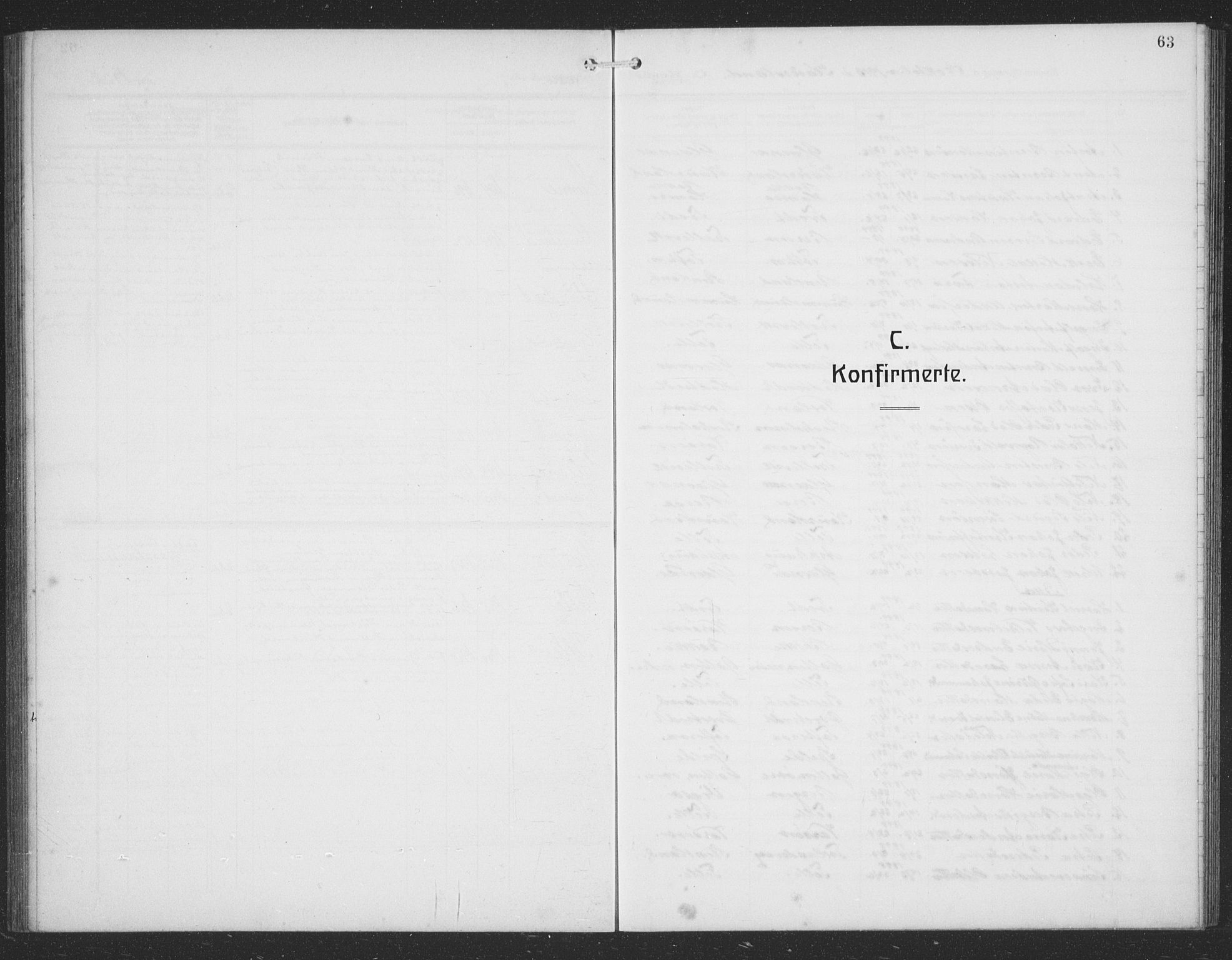 Sund sokneprestembete, AV/SAB-A-99930: Parish register (copy) no. C 1, 1913-1928, p. 63