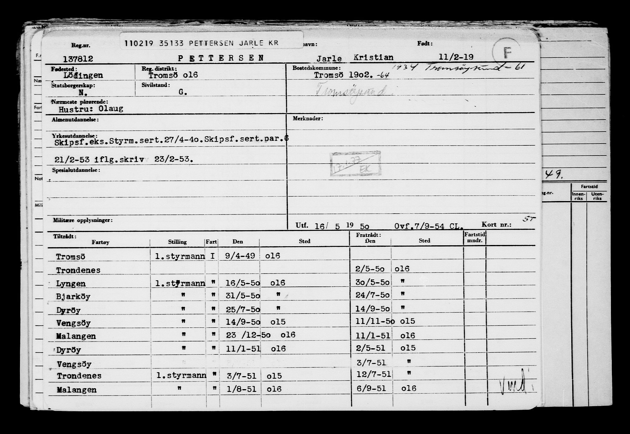 Direktoratet for sjømenn, AV/RA-S-3545/G/Gb/L0166: Hovedkort, 1919, p. 227