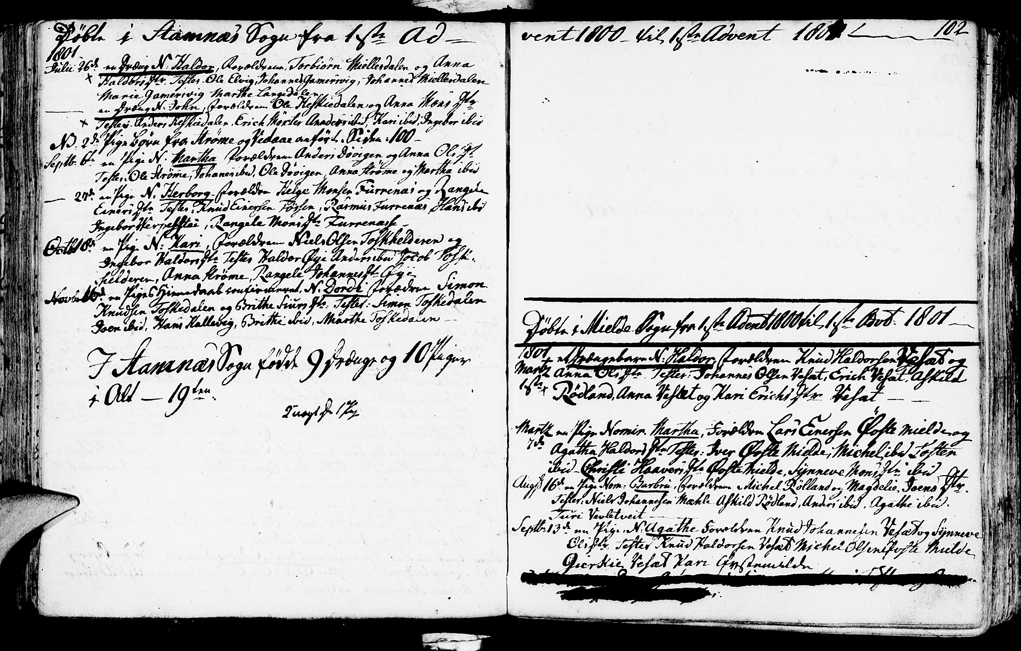 Haus sokneprestembete, AV/SAB-A-75601/H/Haa: Parish register (official) no. A 11, 1796-1816, p. 102