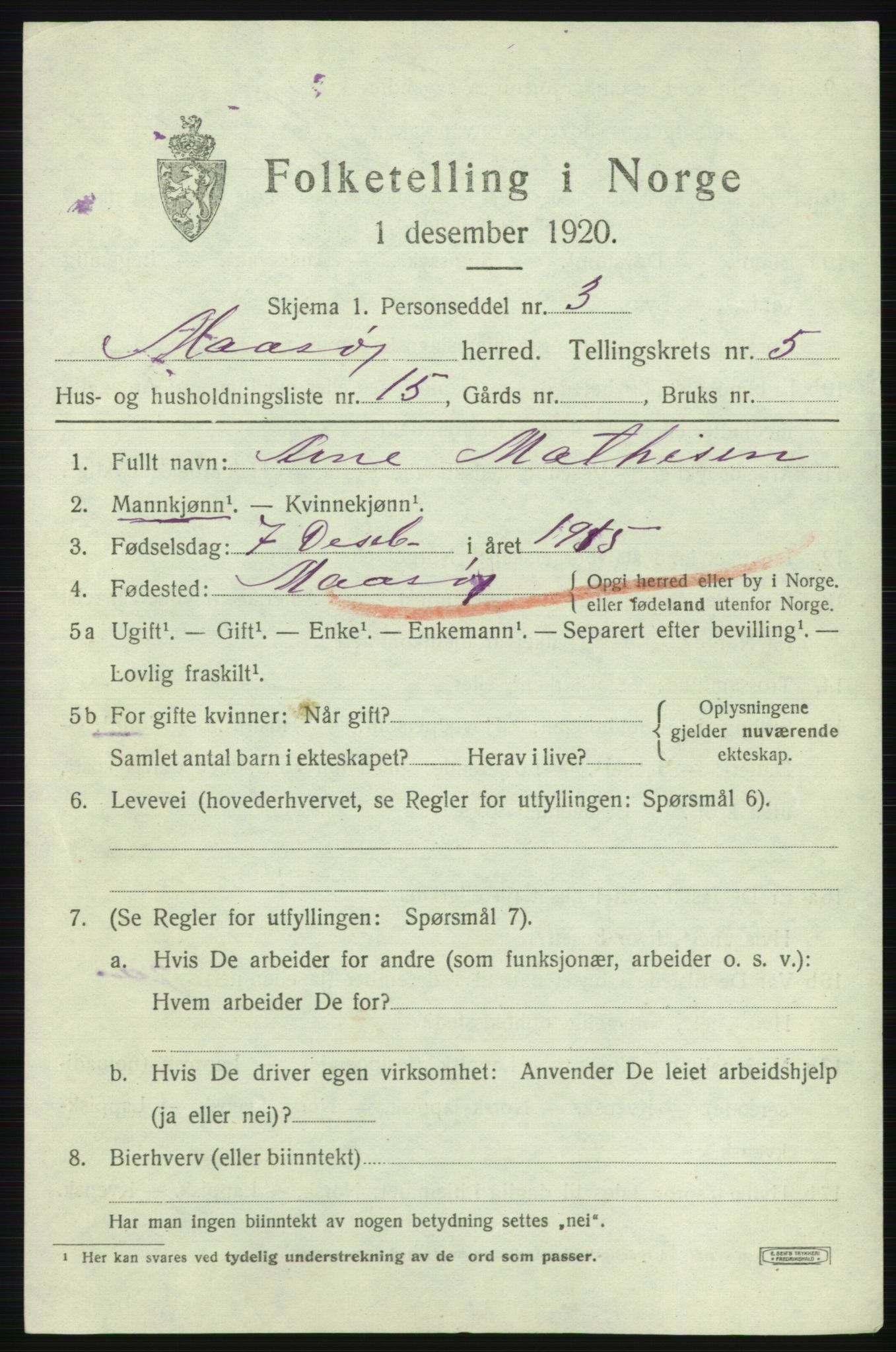 SATØ, 1920 census for Måsøy, 1920, p. 2628