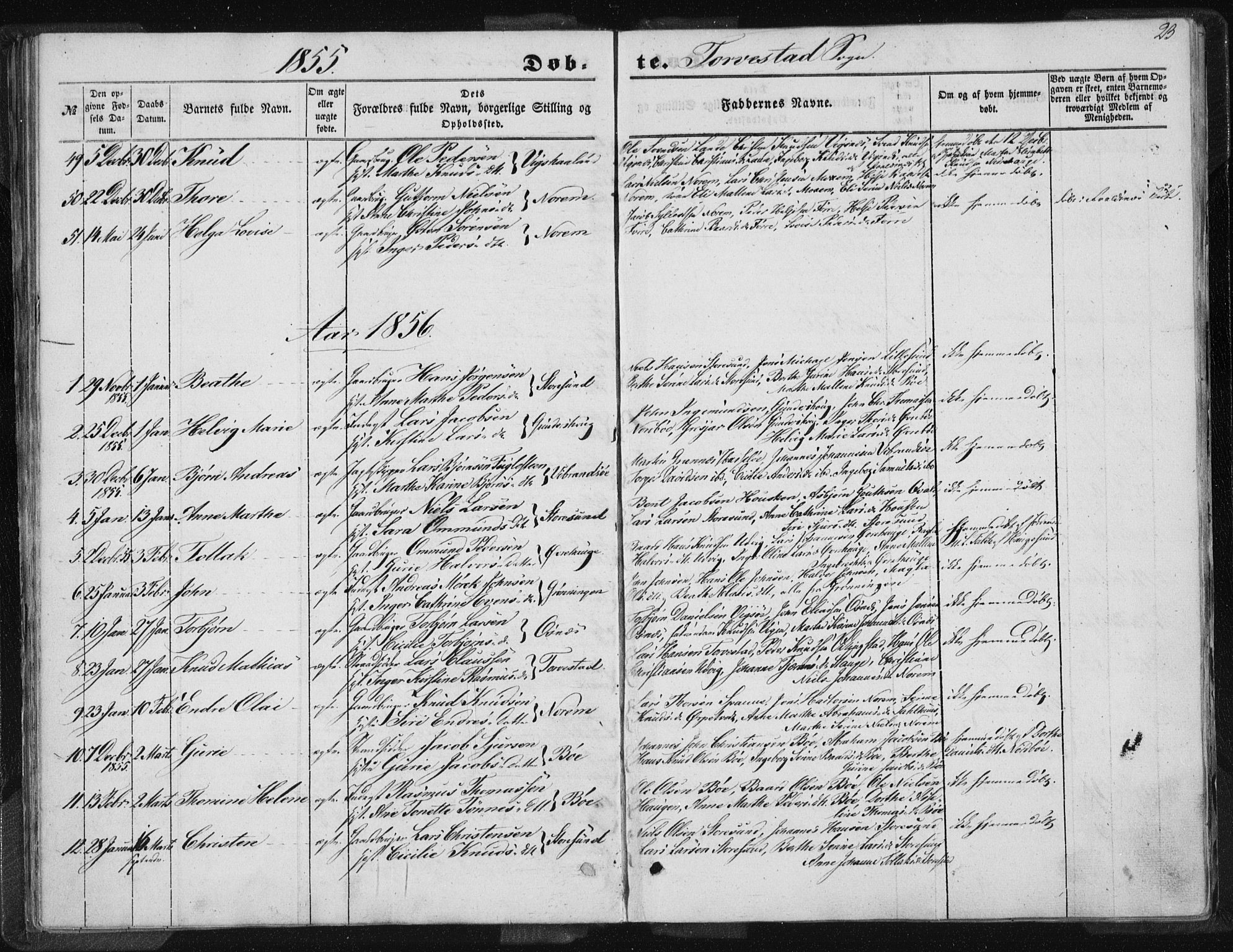 Torvastad sokneprestkontor, AV/SAST-A -101857/H/Ha/Haa/L0008: Parish register (official) no. A 8, 1847-1856, p. 23