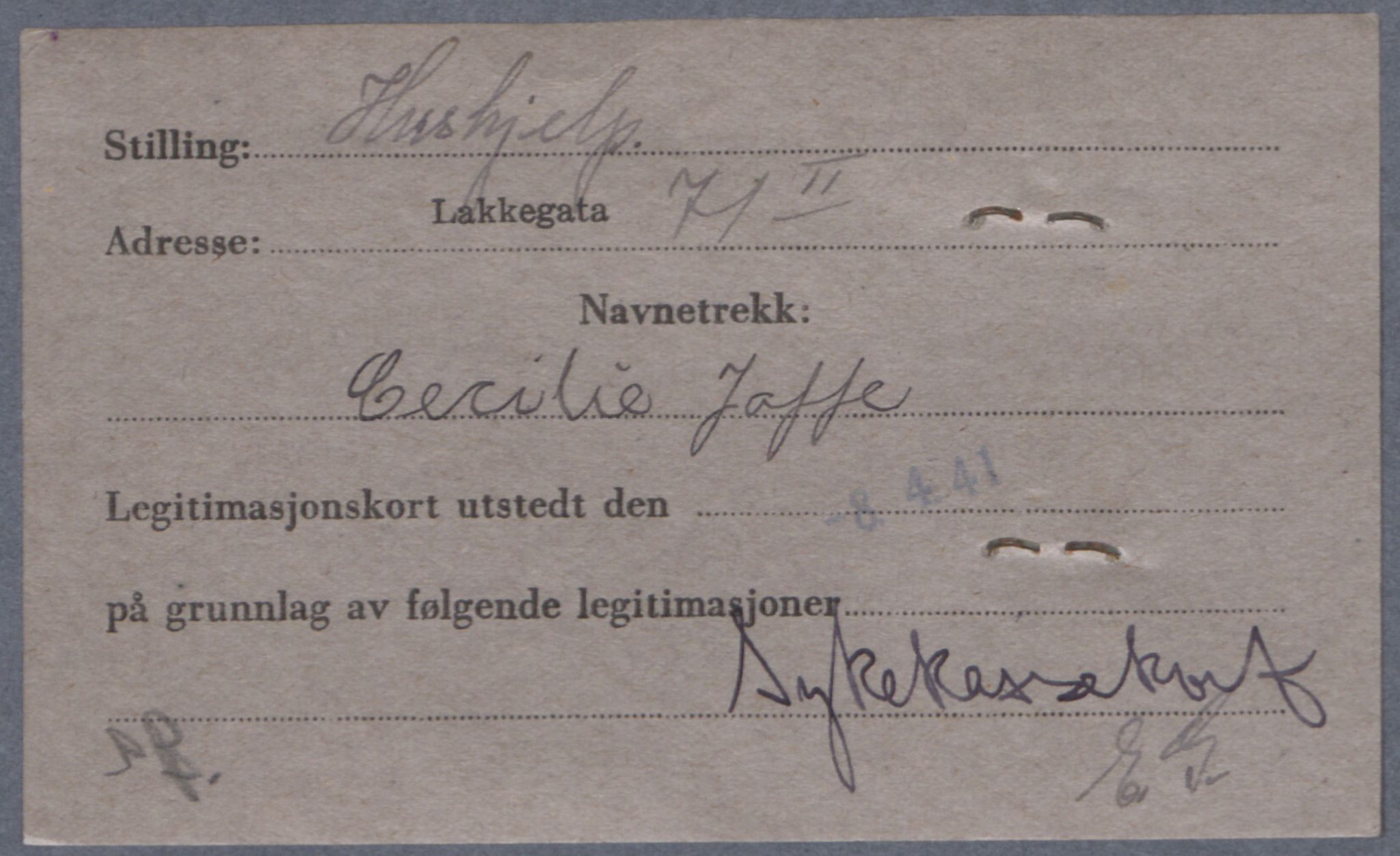 Sosialdepartementet, Våre Falne, AV/RA-S-1708/E/Ee/L0021A: Fotografier av jøder på legitimasjonskort (1941-42), 1941-1942, p. 172