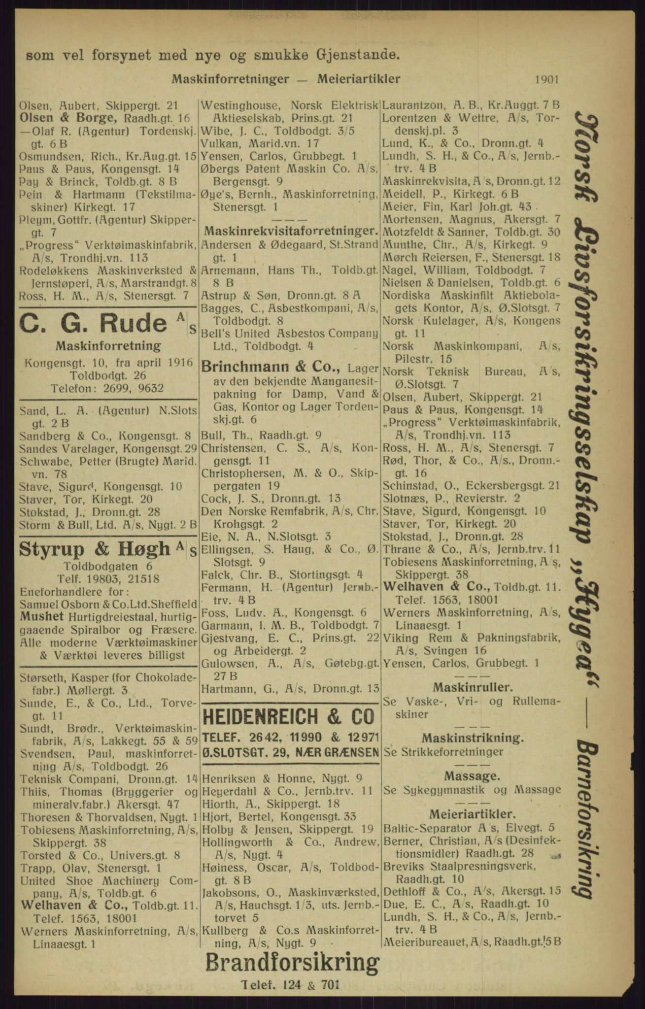 Kristiania/Oslo adressebok, PUBL/-, 1916, p. 1901