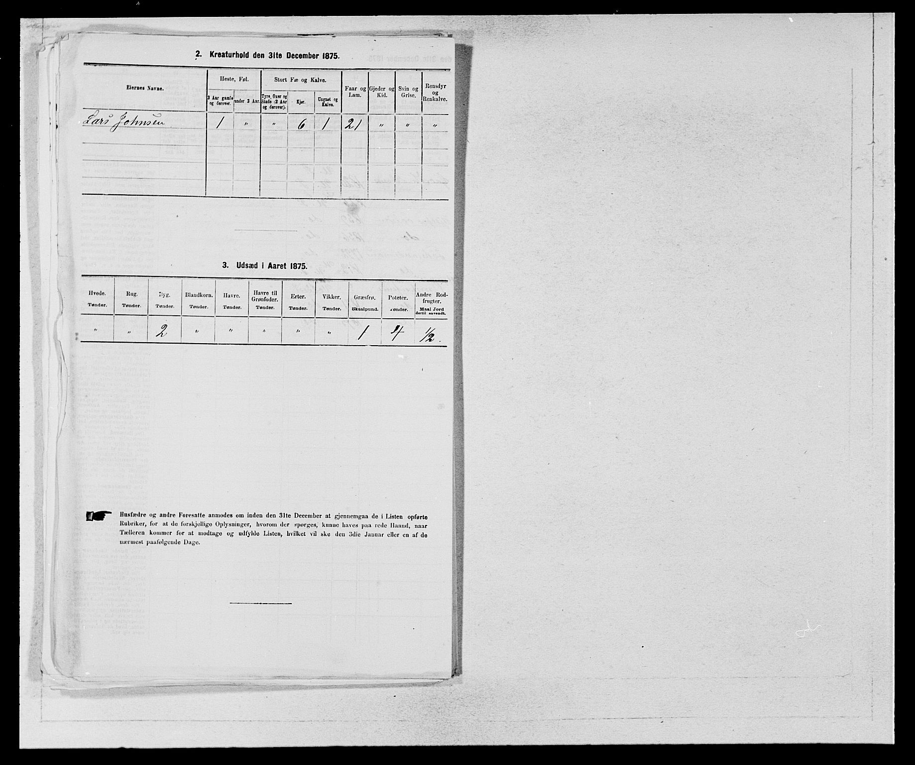 SAB, 1875 census for 1230P Ullensvang, 1875, p. 1588