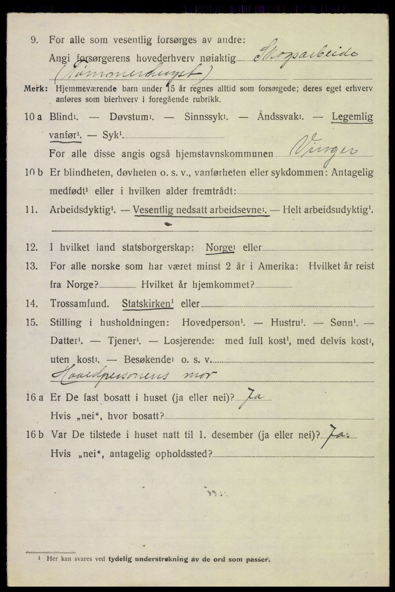 SAH, 1920 census for Brandval, 1920, p. 7755