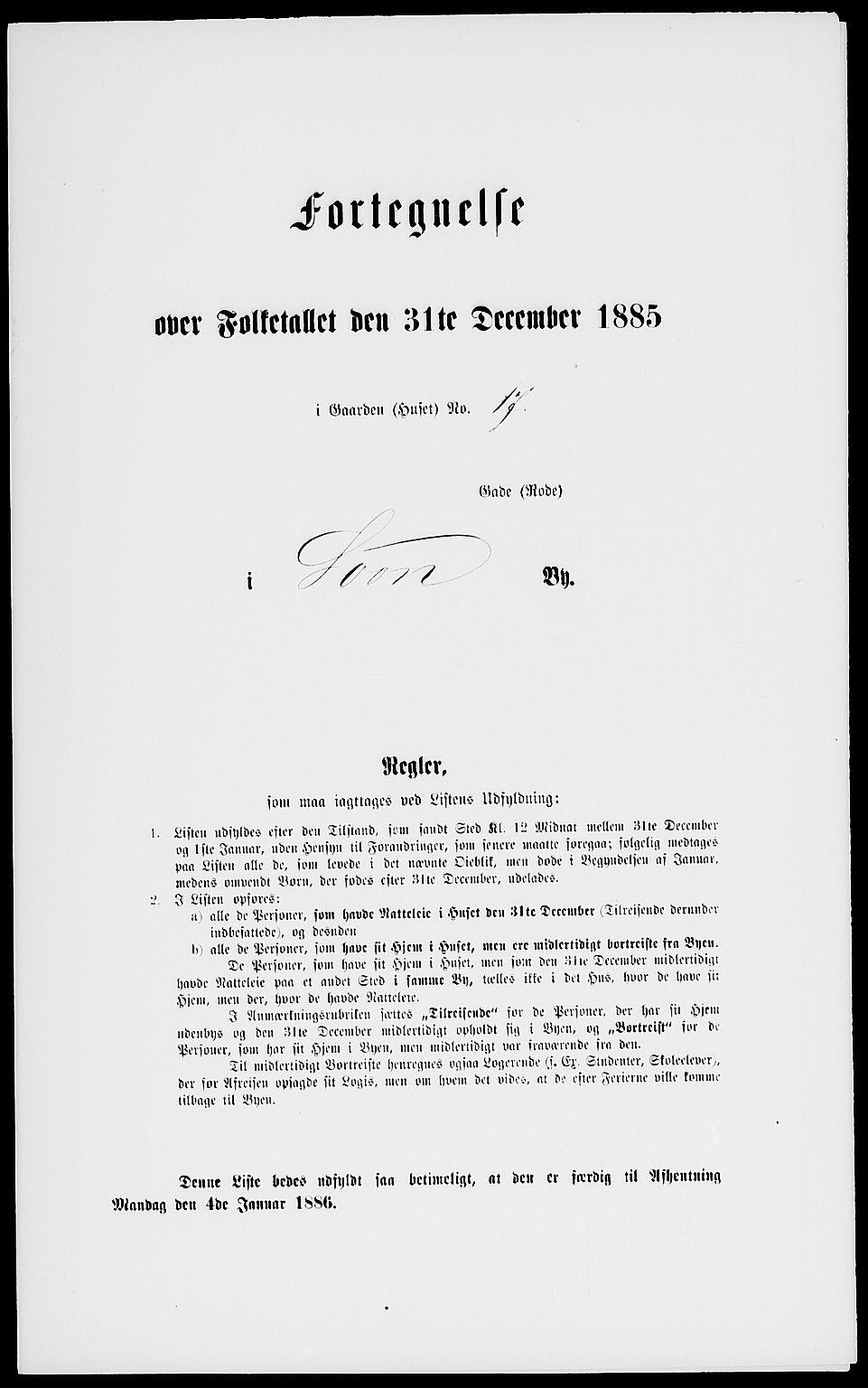 RA, 1885 census for 0201 Son, 1885, p. 33