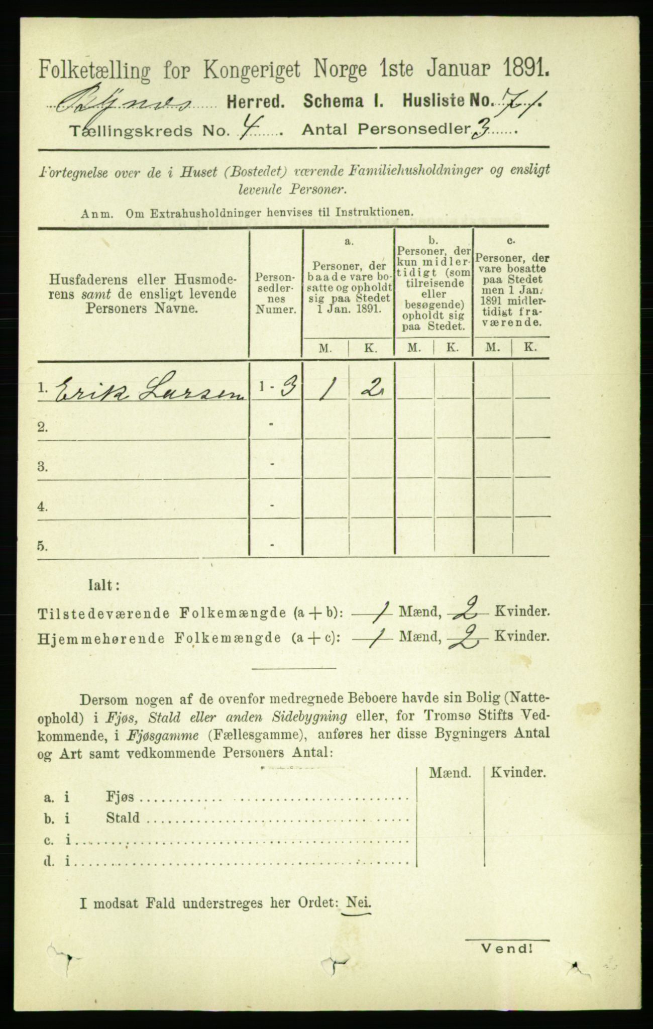 RA, 1891 census for 1655 Byneset, 1891, p. 1579