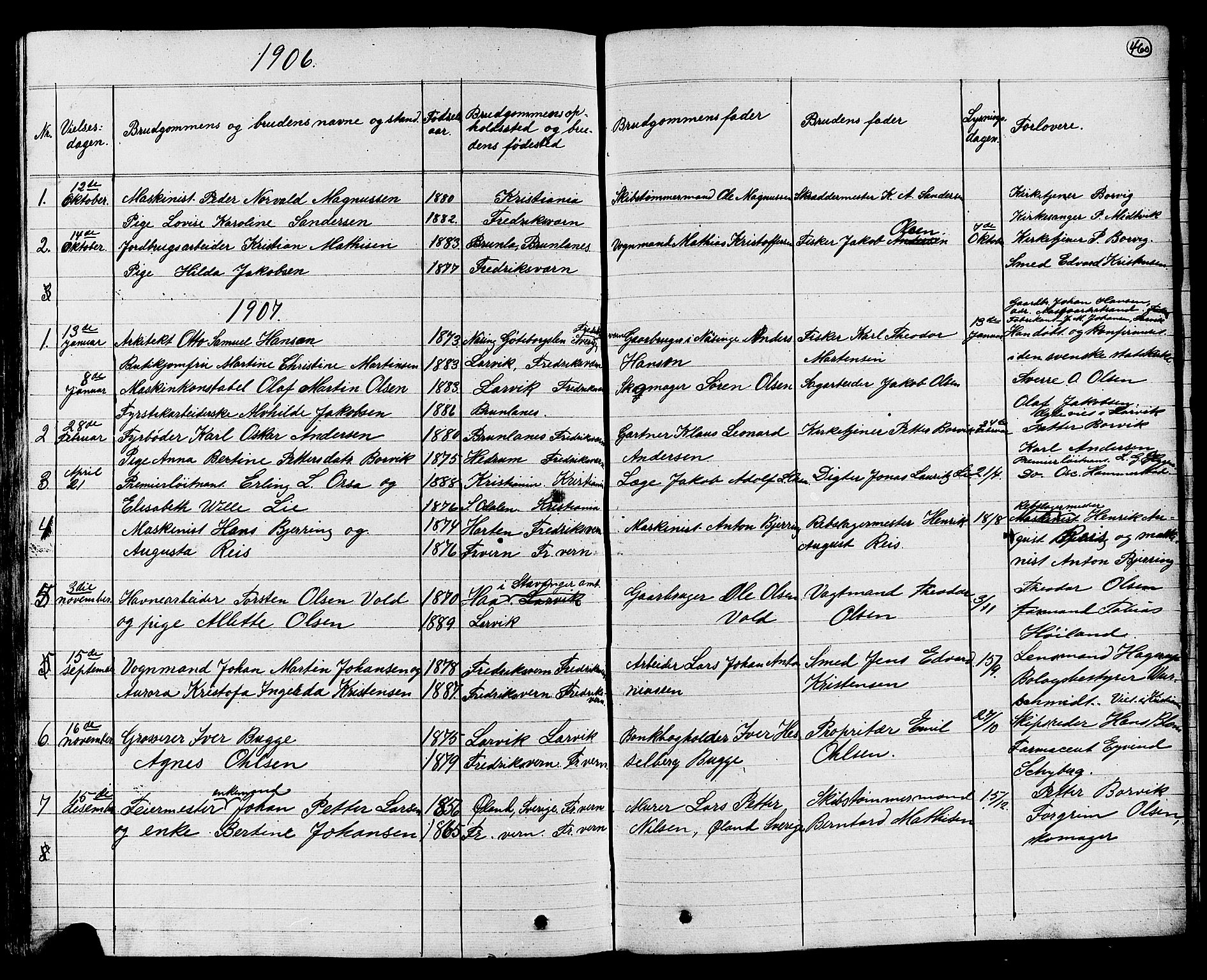 Stavern kirkebøker, SAKO/A-318/G/Ga/L0002: Parish register (copy) no. 2, 1839-1909, p. 460