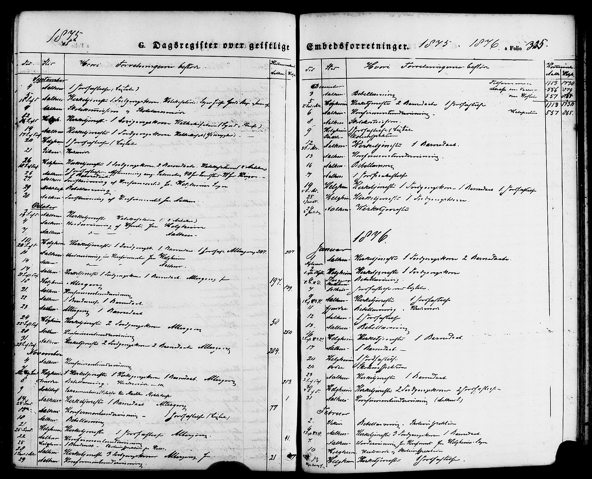 Jølster sokneprestembete, SAB/A-80701/H/Haa/Haaa/L0011: Parish register (official) no. A 11, 1866-1881, p. 325
