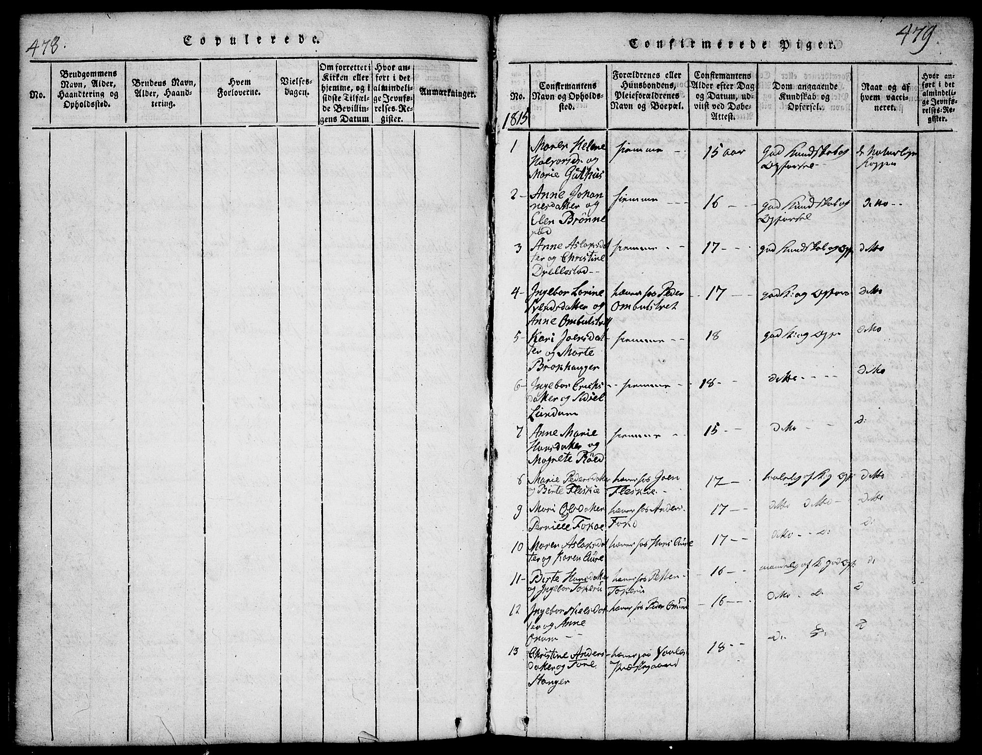 Våler prestekontor Kirkebøker, SAO/A-11083/F/Fa/L0005: Parish register (official) no. I 5, 1815-1839, p. 478-479