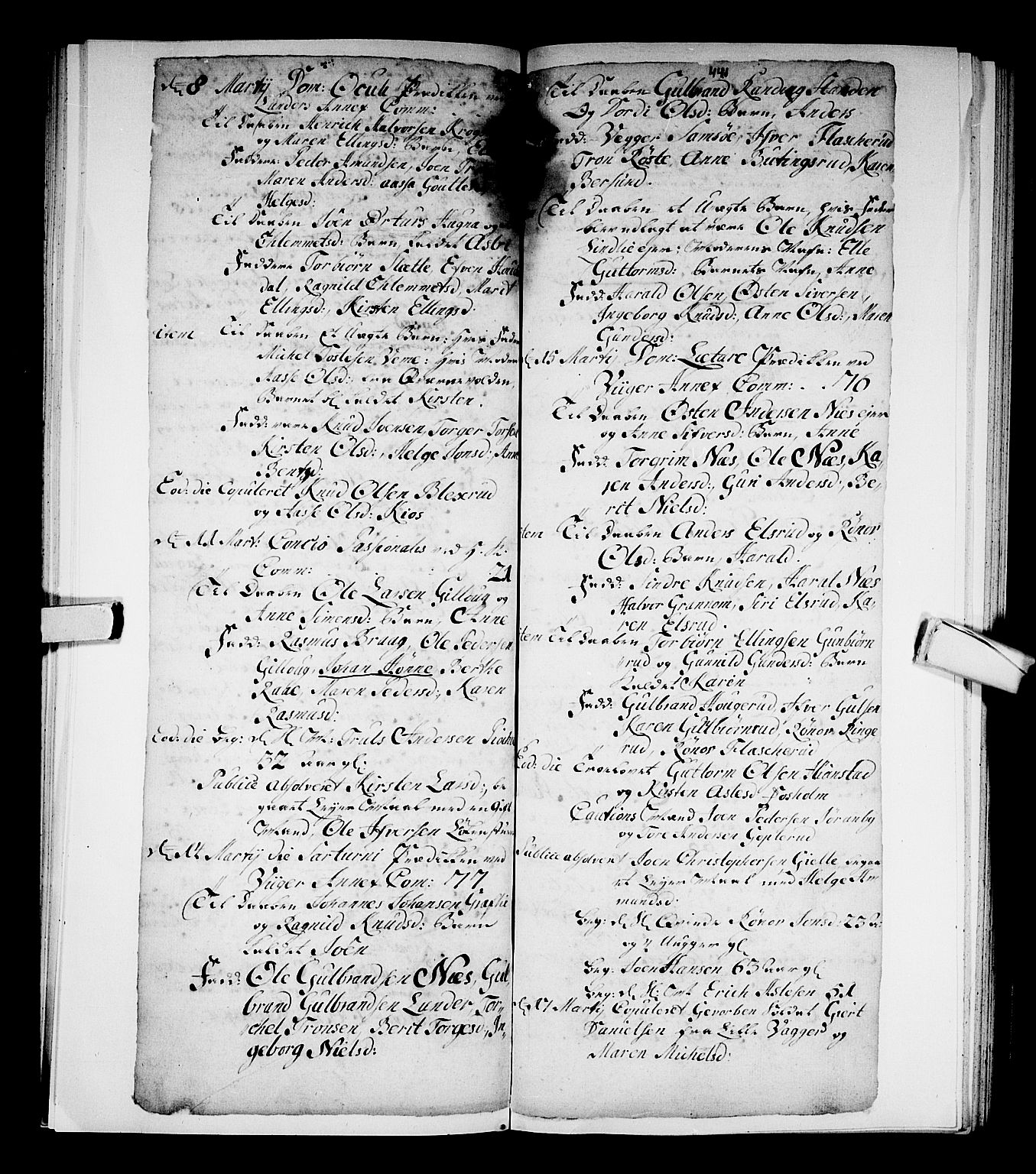 Norderhov kirkebøker, AV/SAKO-A-237/F/Fa/L0002b: Parish register (official) no. 2B, 1726-1739, p. 440-441