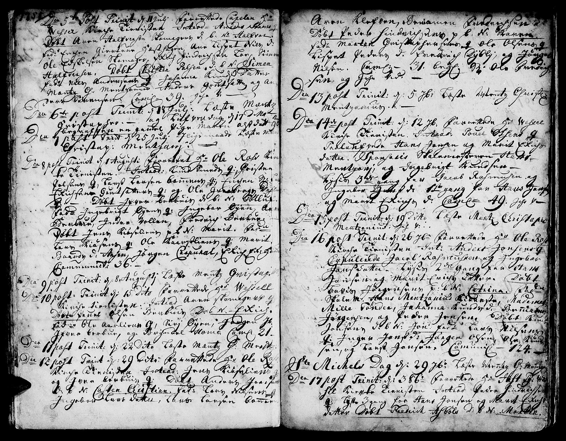 Ministerialprotokoller, klokkerbøker og fødselsregistre - Sør-Trøndelag, SAT/A-1456/671/L0839: Parish register (official) no. 671A01, 1730-1755, p. 413-414