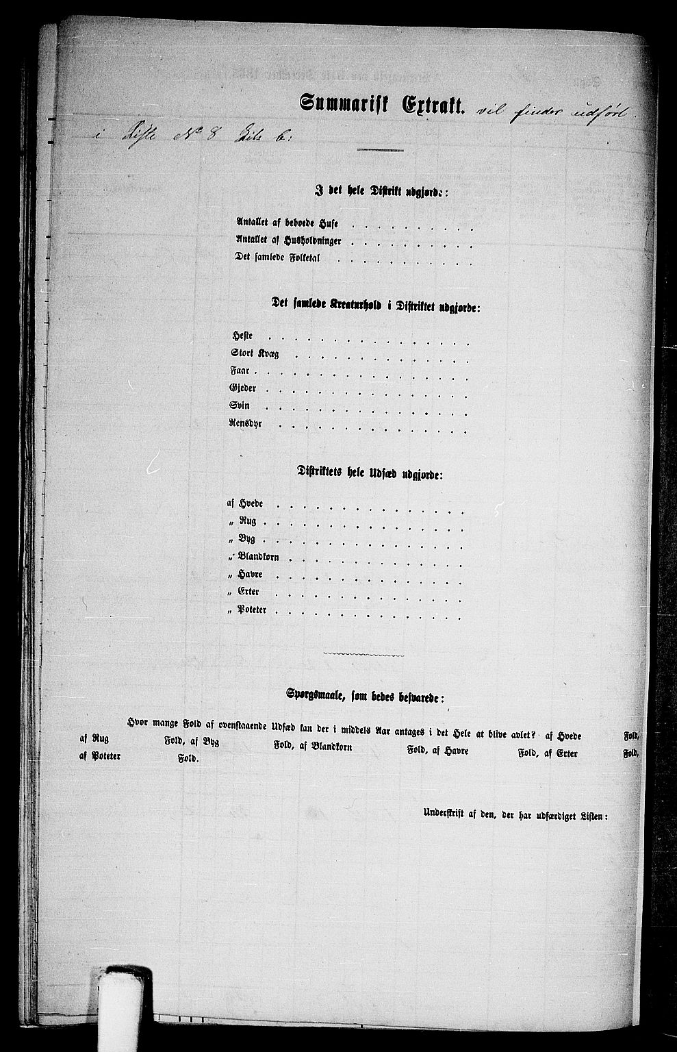 RA, 1865 census for Voss, 1865, p. 194