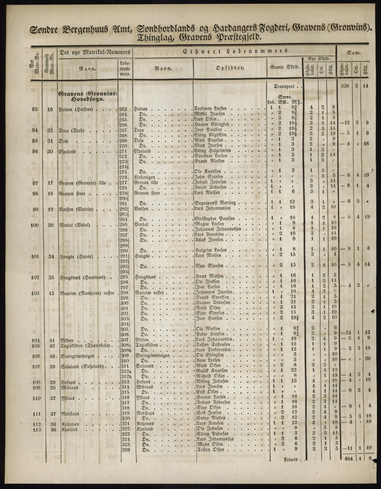 Andre publikasjoner, PUBL/PUBL-999/0002/0011: Bind 11 - Søndre Bergenhus amt: Sunnhordland og Hardanger fogderi, Stamhuset Rosendals gods og Lyse klosters gods, 1838, p. 69