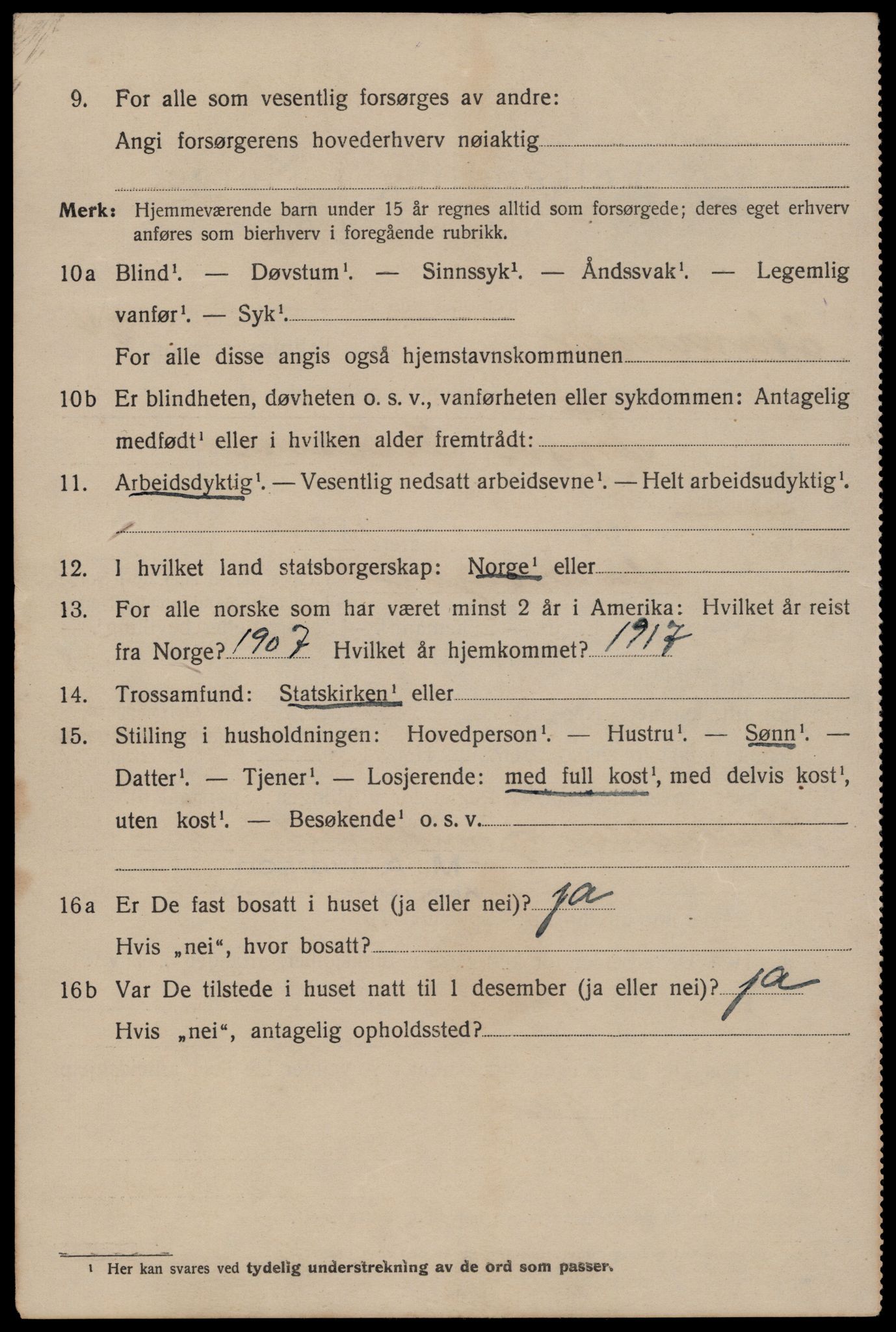 SAST, 1920 census for Stavanger, 1920, p. 76199